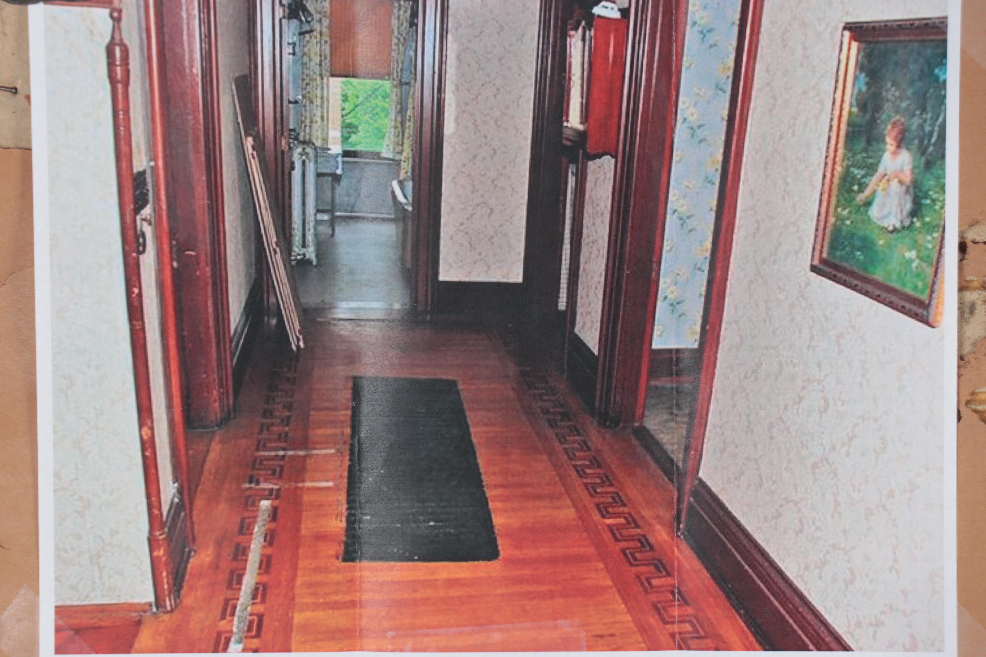 Color Collotype after Simon Glücklich of Young Child Picking Flowers