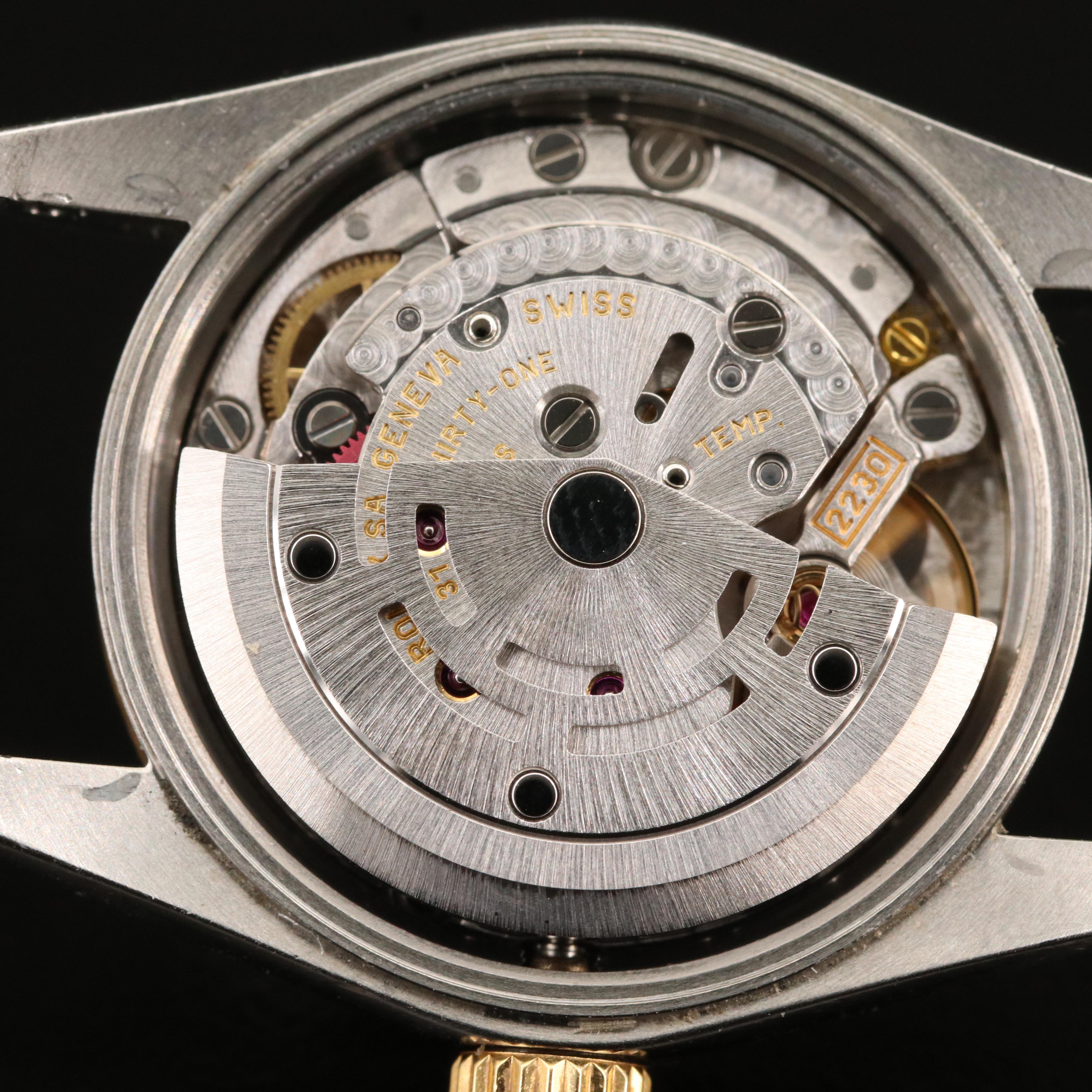 2001 Rolex "Oyster Perpetual" 18K and Stainless Steel Watch