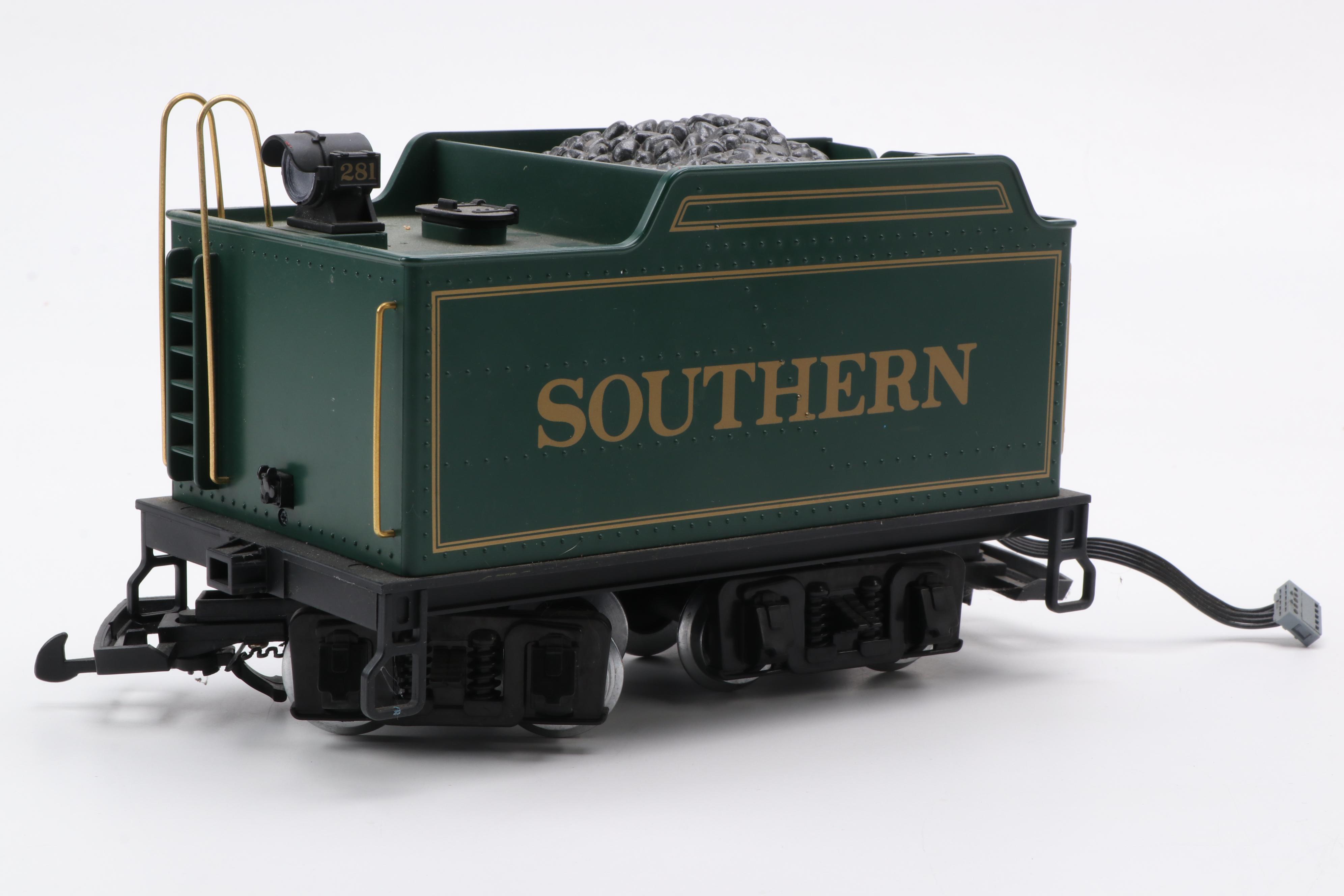 LGB Locomotive and Tender Car "Southern 281," Late 20th Century