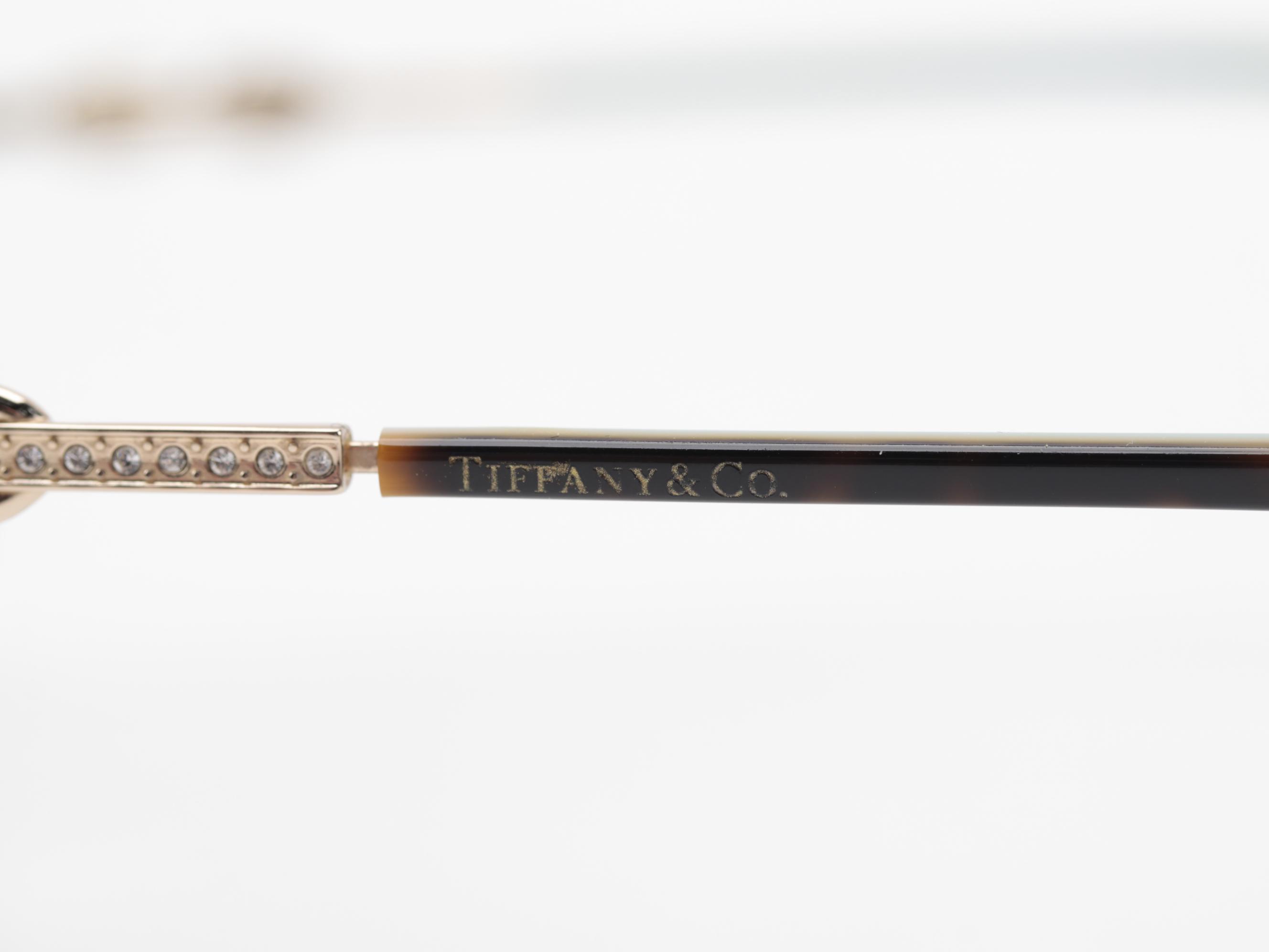 Tiffany & Co. TF 4126BF Havana Butterfly Prescription Polarized Sunglasses