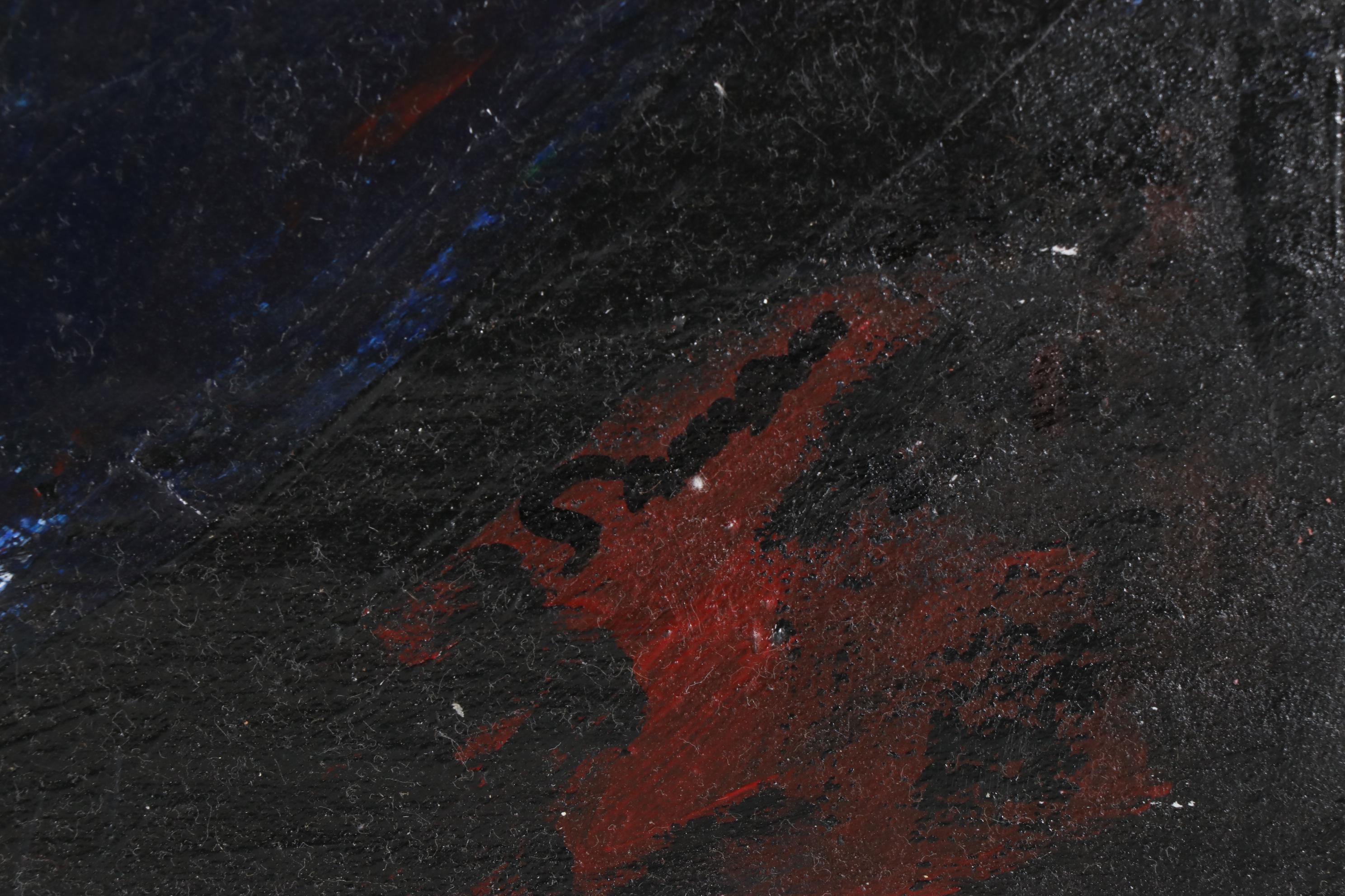 Samson Toba Oladosu Portrait Acrylic Painting of Figure in Sunglasses, 2020