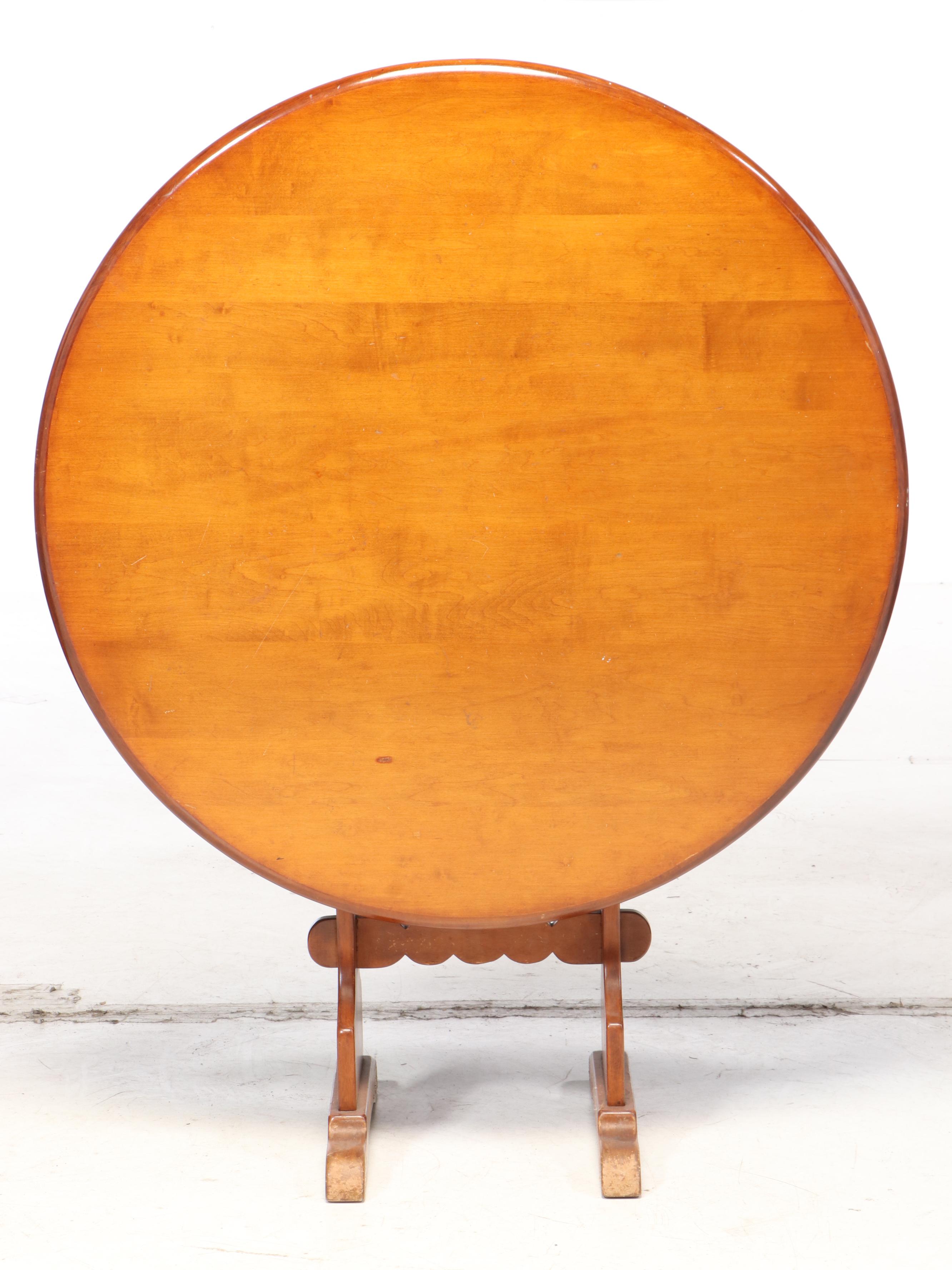 Primitive Style Cherrywood Convertible Tavern Style Table, Mid-20th Century