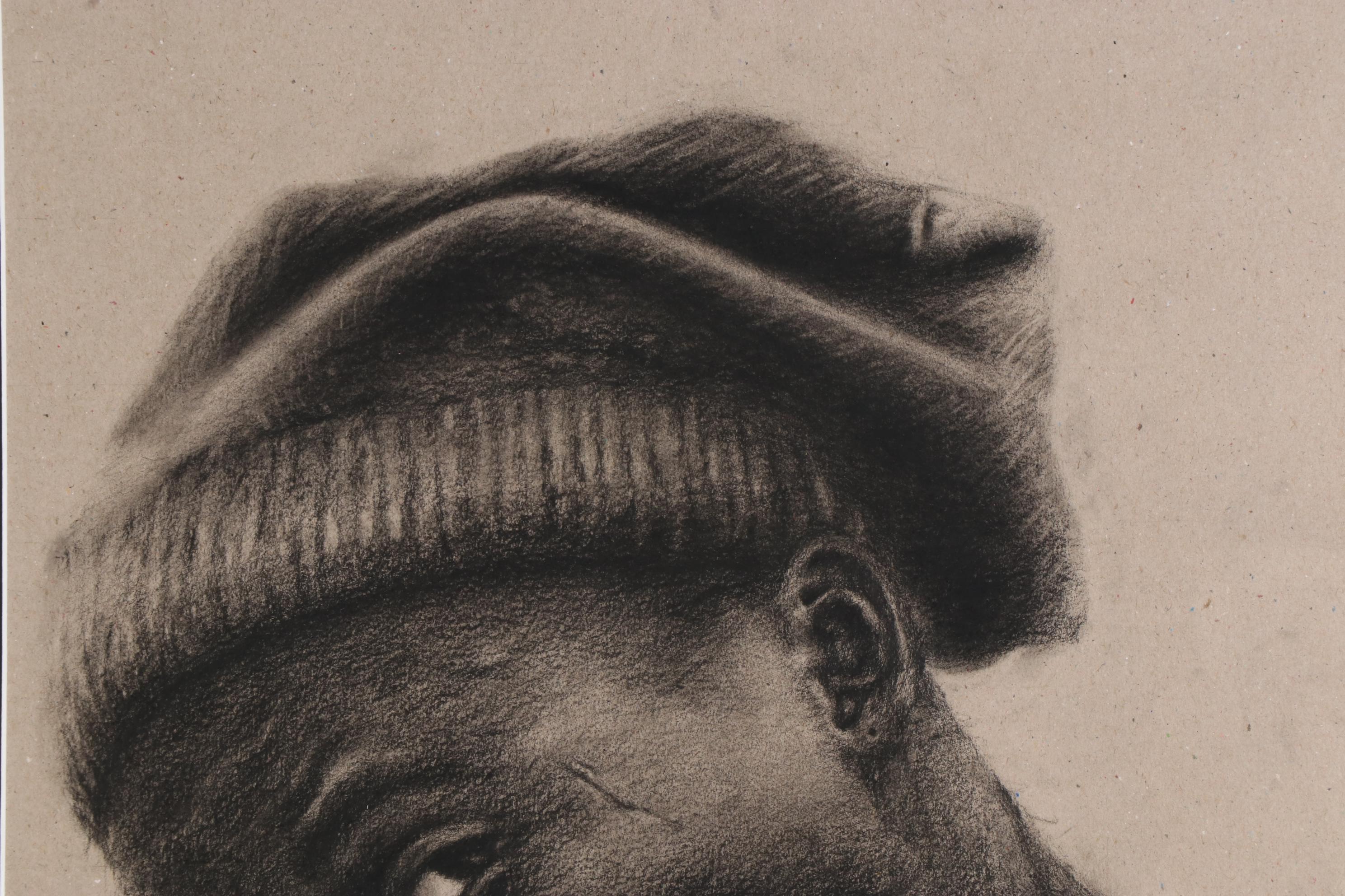 Williams Sunday Portrait Charcoal Drawing "Oyesola Emmanuel," 2020