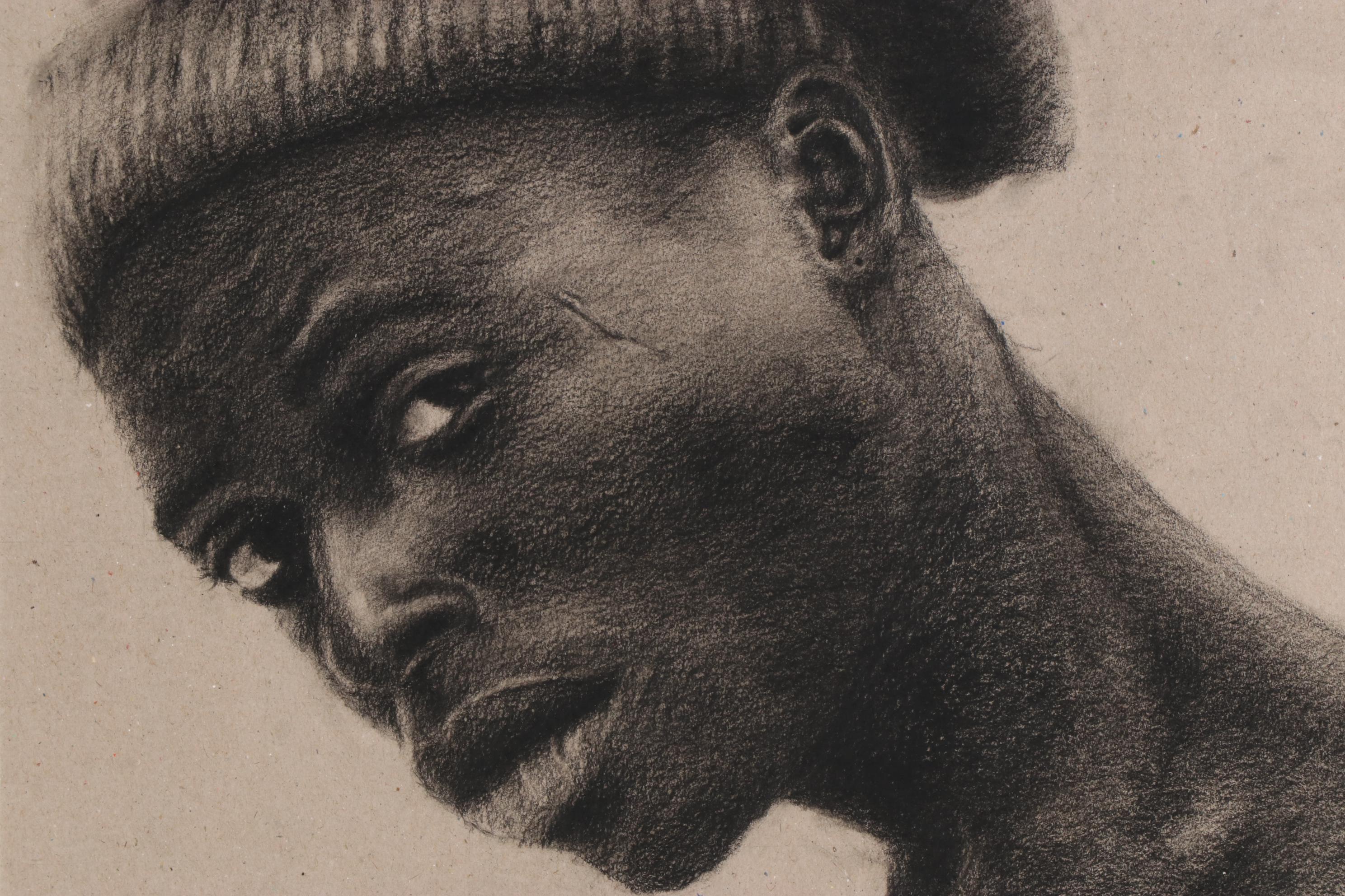 Williams Sunday Portrait Charcoal Drawing "Oyesola Emmanuel," 2020