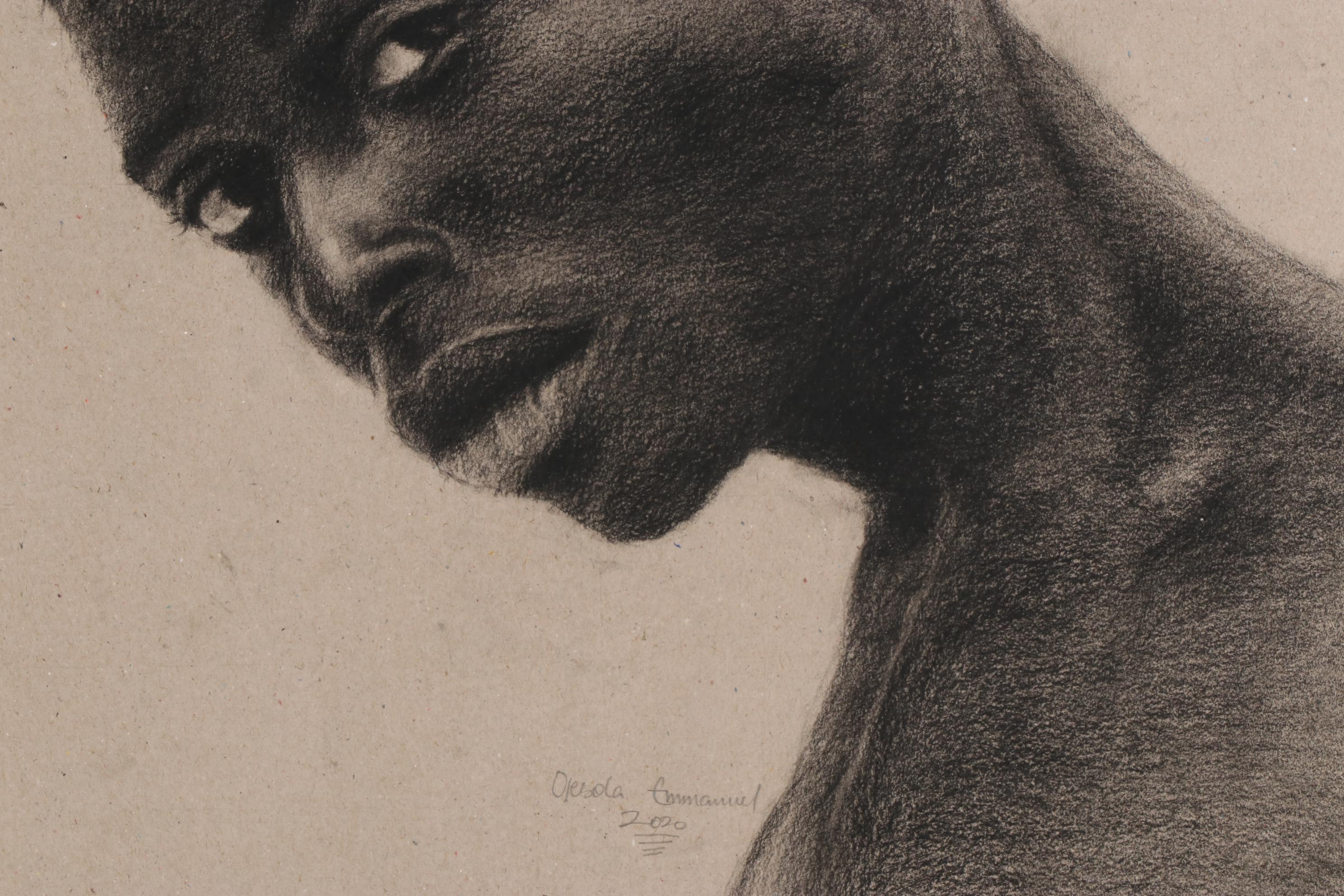 Williams Sunday Portrait Charcoal Drawing "Oyesola Emmanuel," 2020