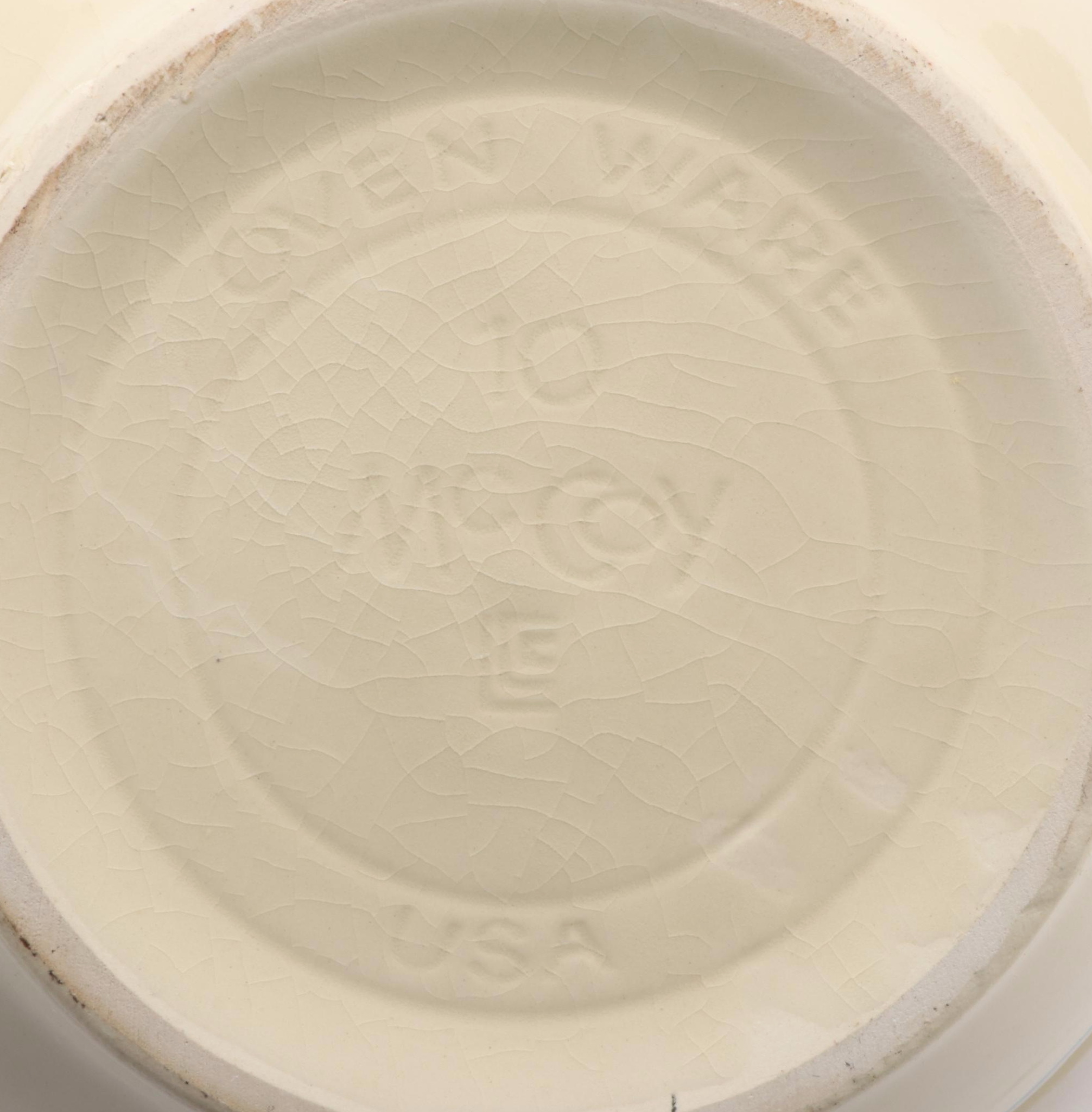 McCoy Pottery Pink and Blue Stripe Mixing Bowls