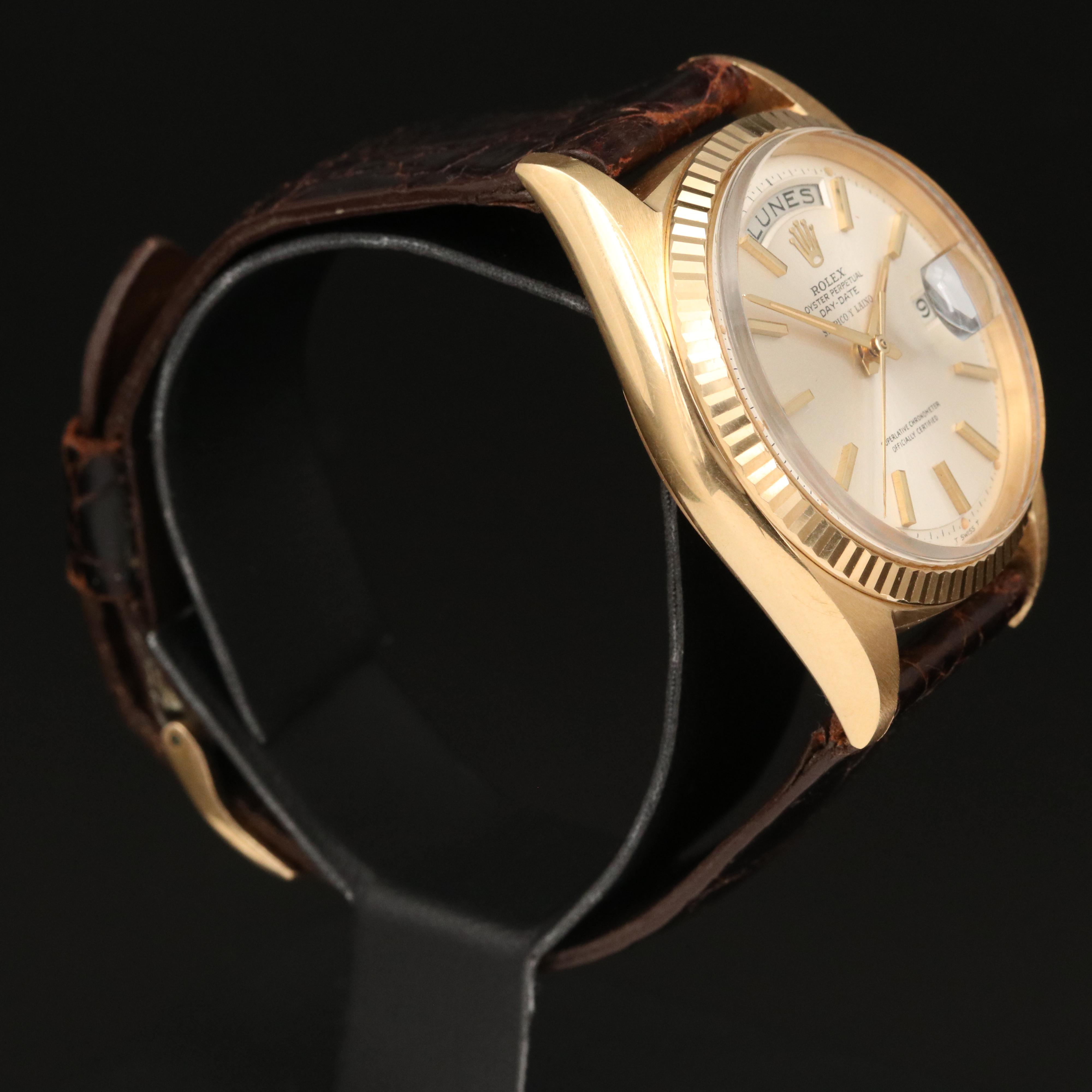1965 Rolex Day-Date "Serpico Y Laino" 18K Gold Watch