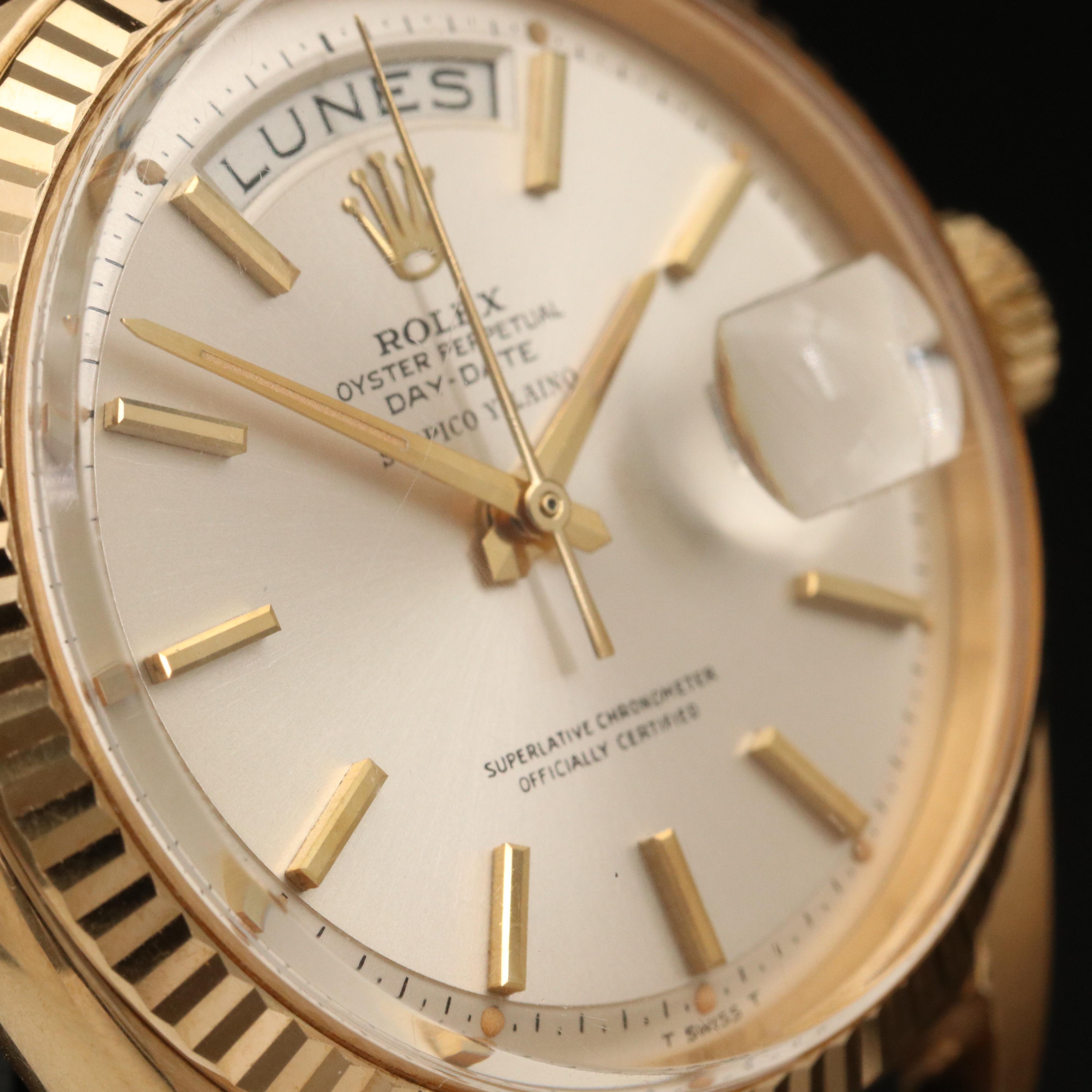 1965 Rolex Day-Date "Serpico Y Laino" 18K Gold Watch