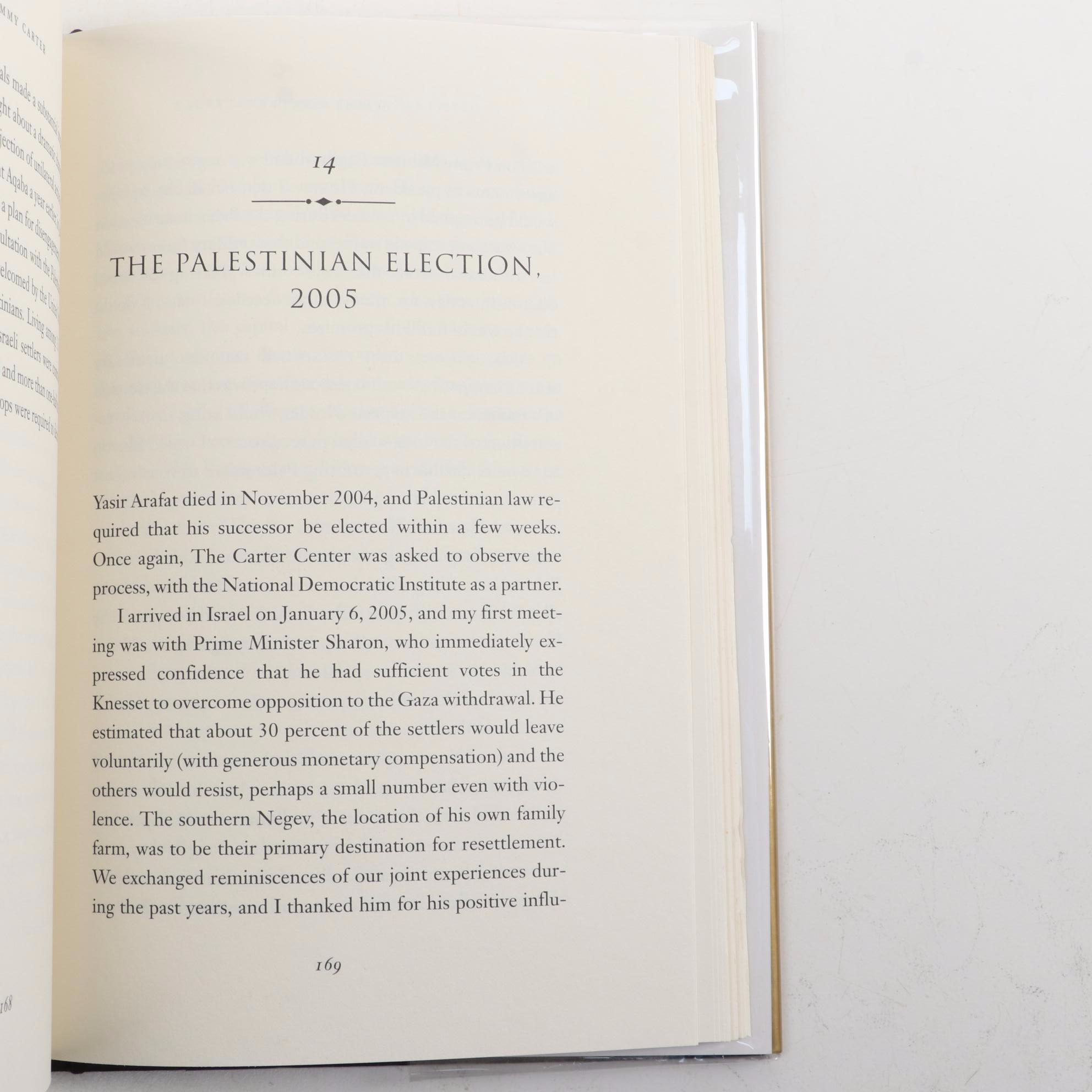 First Edition "Palestine: Peace not Apartheid" Signed by Jimmy Carter