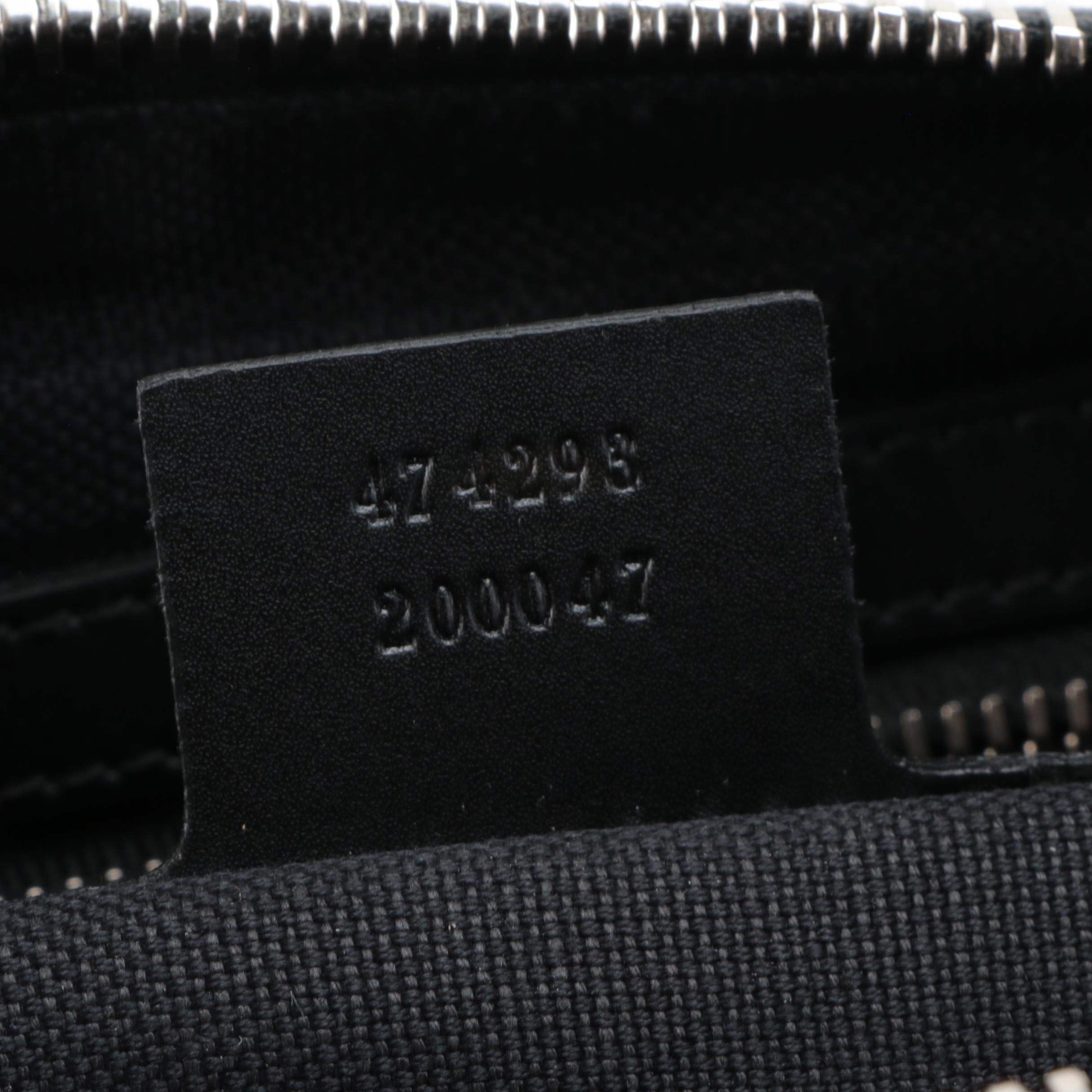 Gucci Belt Bag in Black GG Supreme Coated Canvas with Web Strap