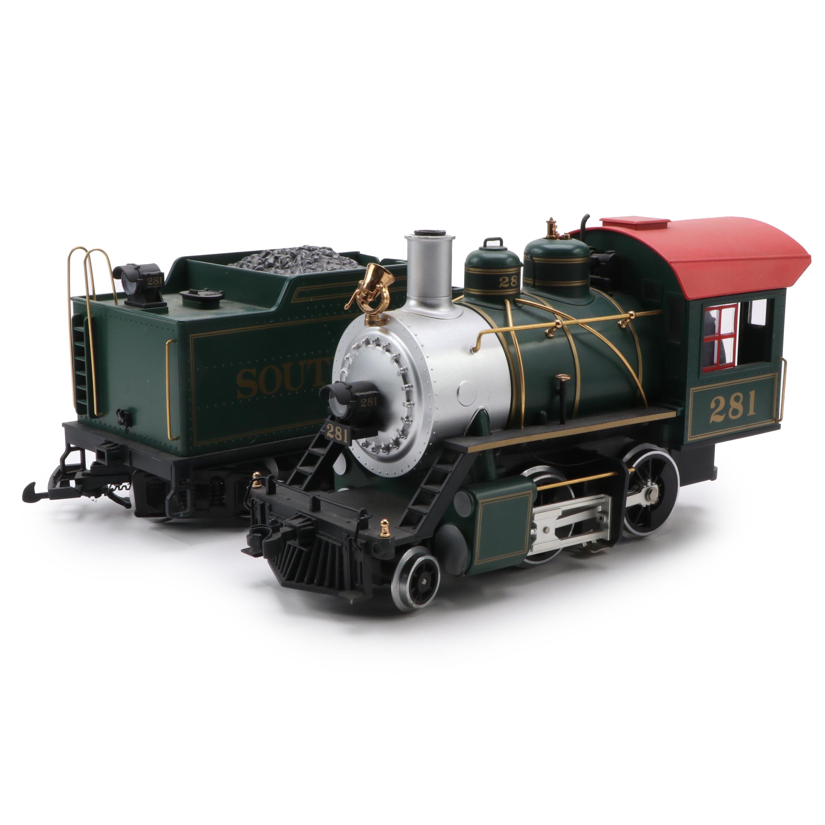 LGB Locomotive and Tender Car "Southern 281," Late 20th Century