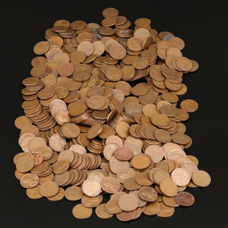 Approximately 520 Lincoln Wheat Cents