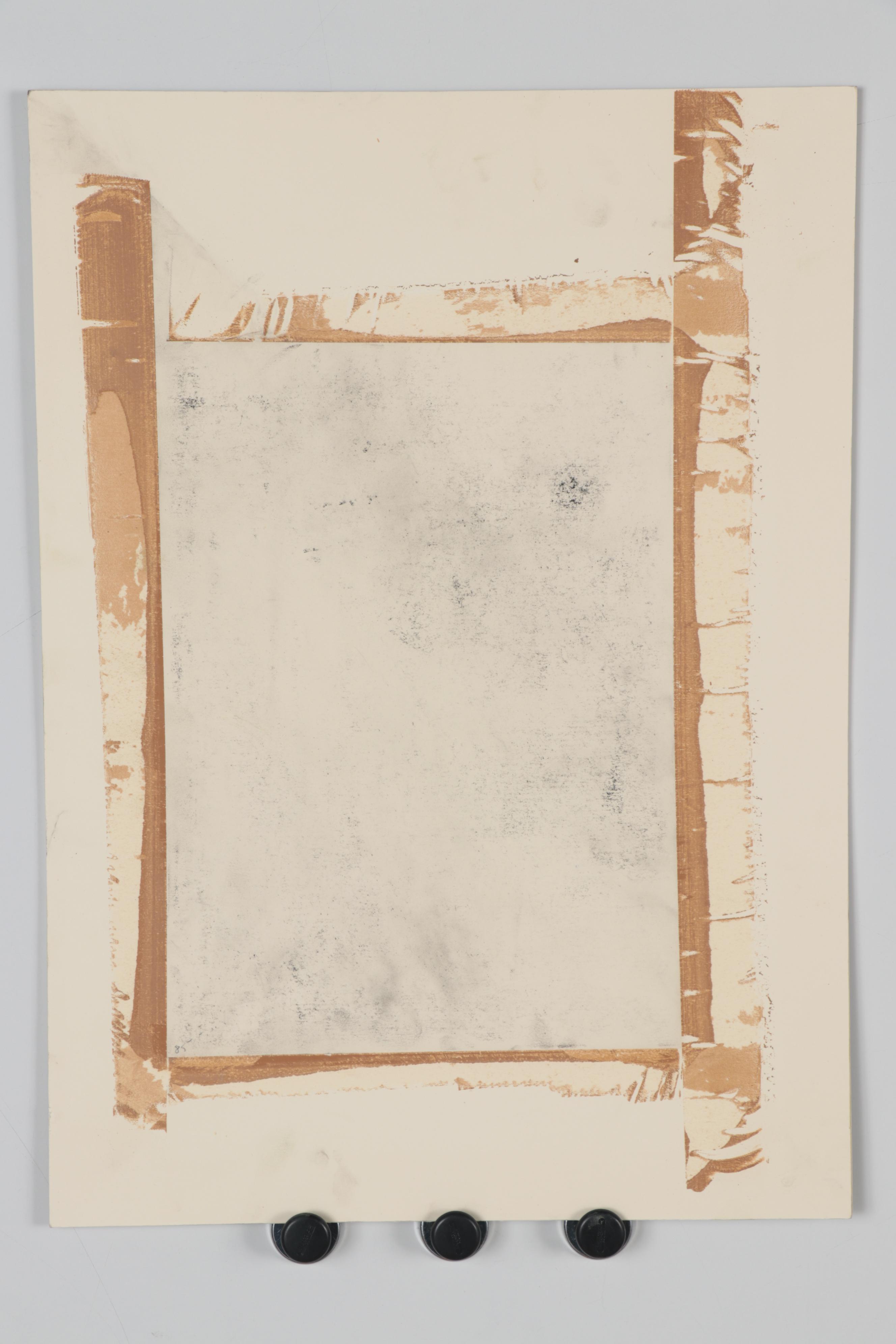 May Cornelia Burke Mixed Media Drawing of Native Americans