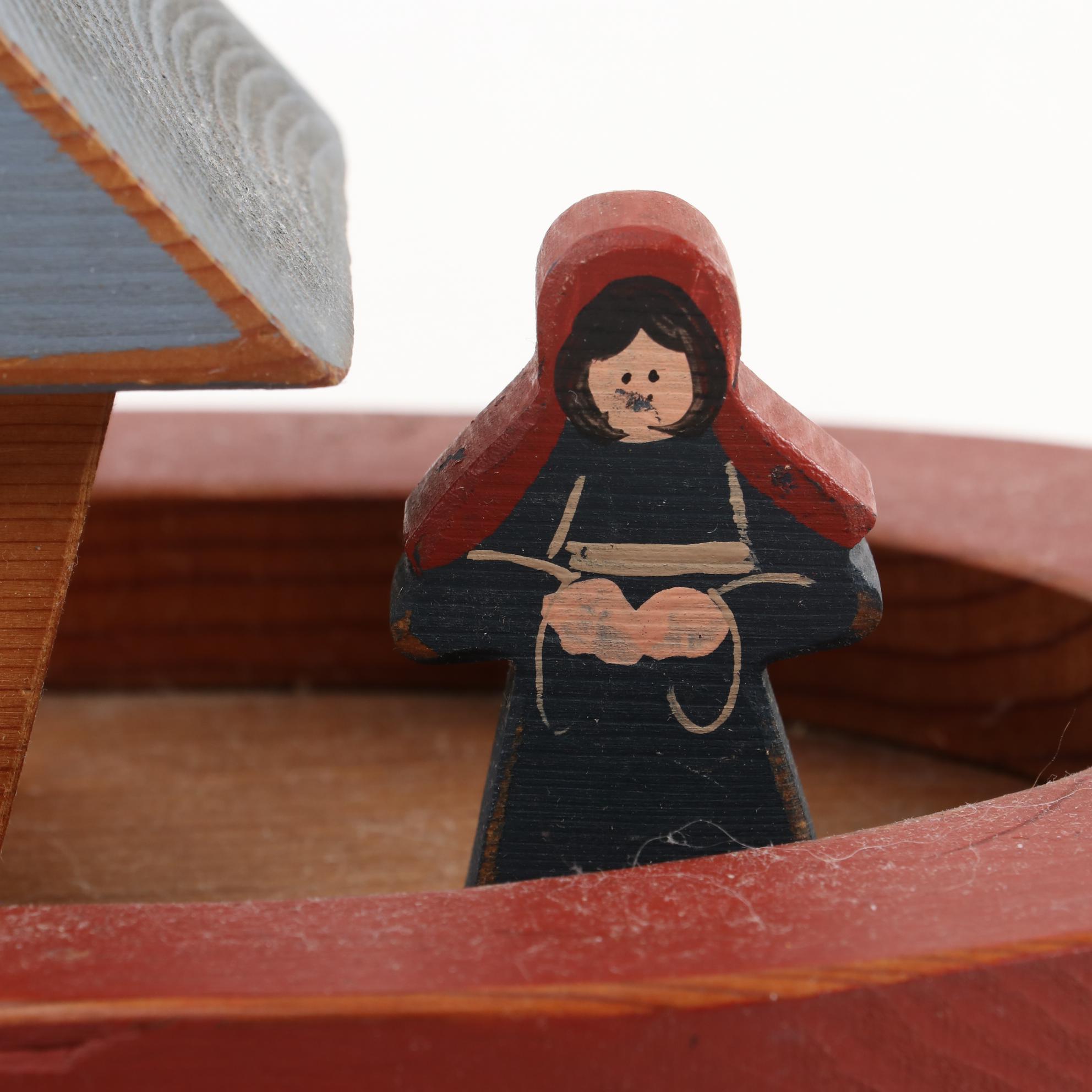 Bench Made Noah's Ark with People and Animals