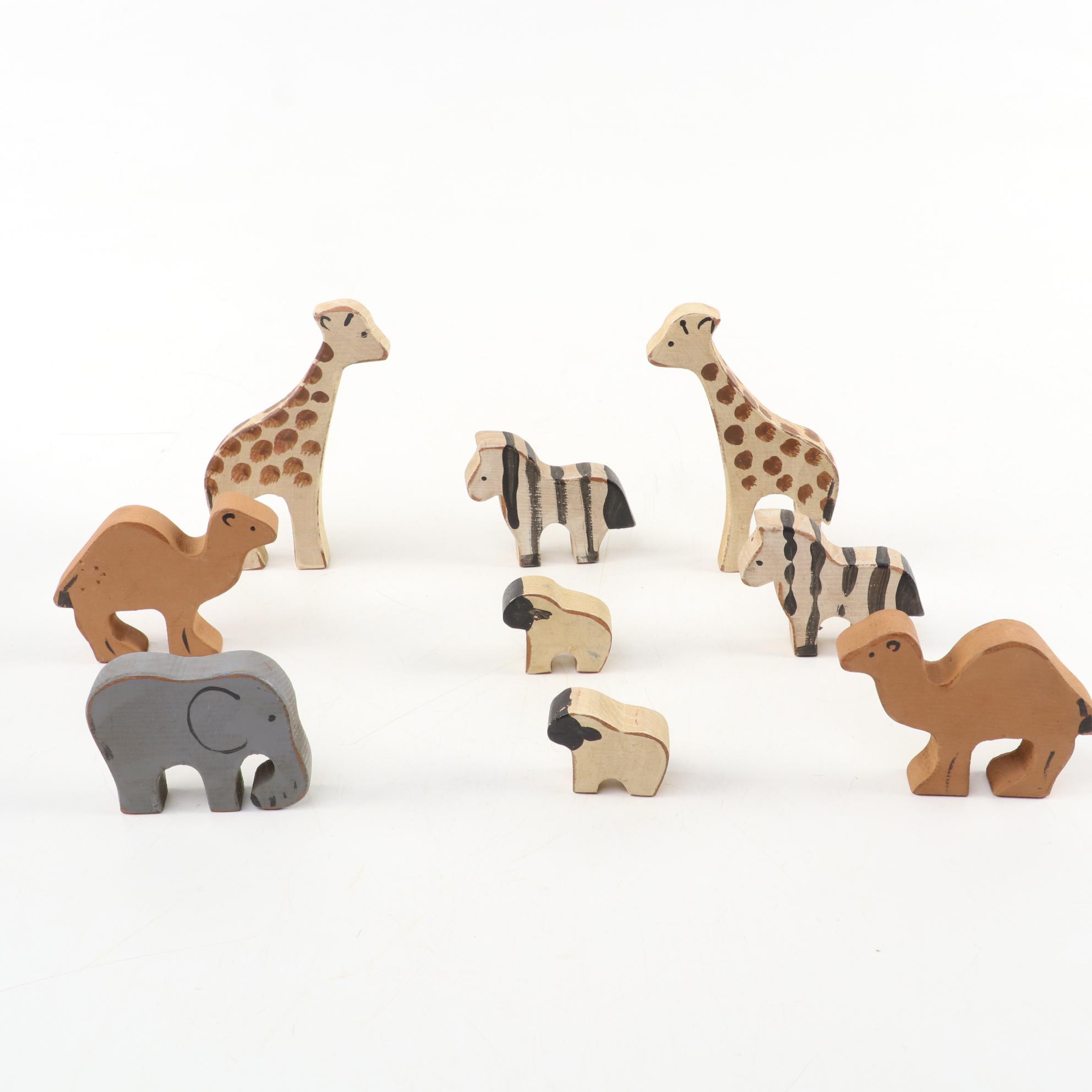 Bench Made Noah's Ark with People and Animals