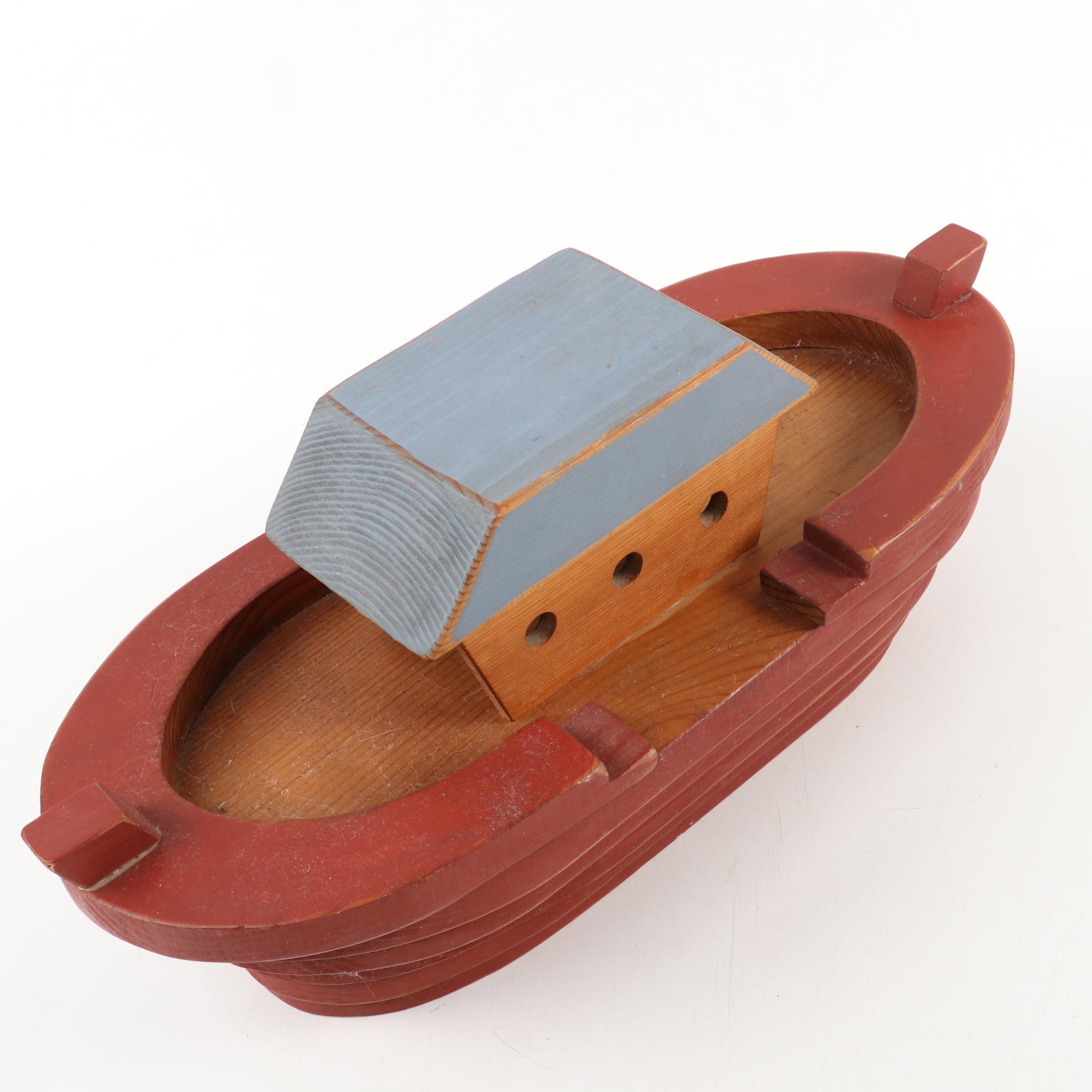 Bench Made Noah's Ark with People and Animals