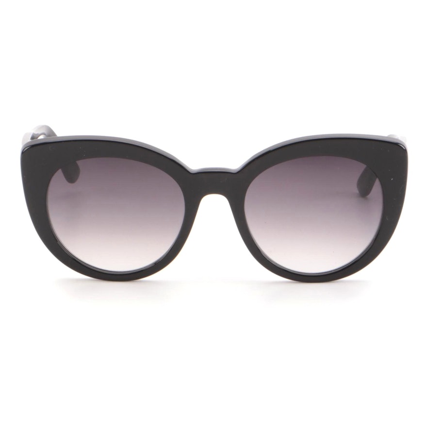 ETRO ET643S Black Acetate Modified Cat Eye Sunglasses