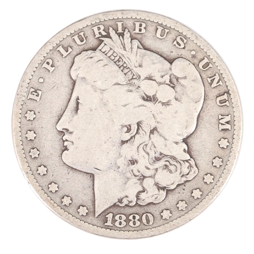 Key Date Low Mintage 1880-CC Morgan Silver Dollar