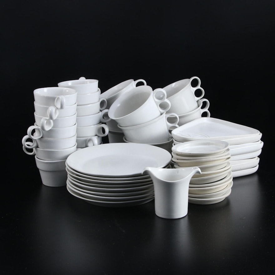 Bennington Potters "White" Earthenware Dinnerware