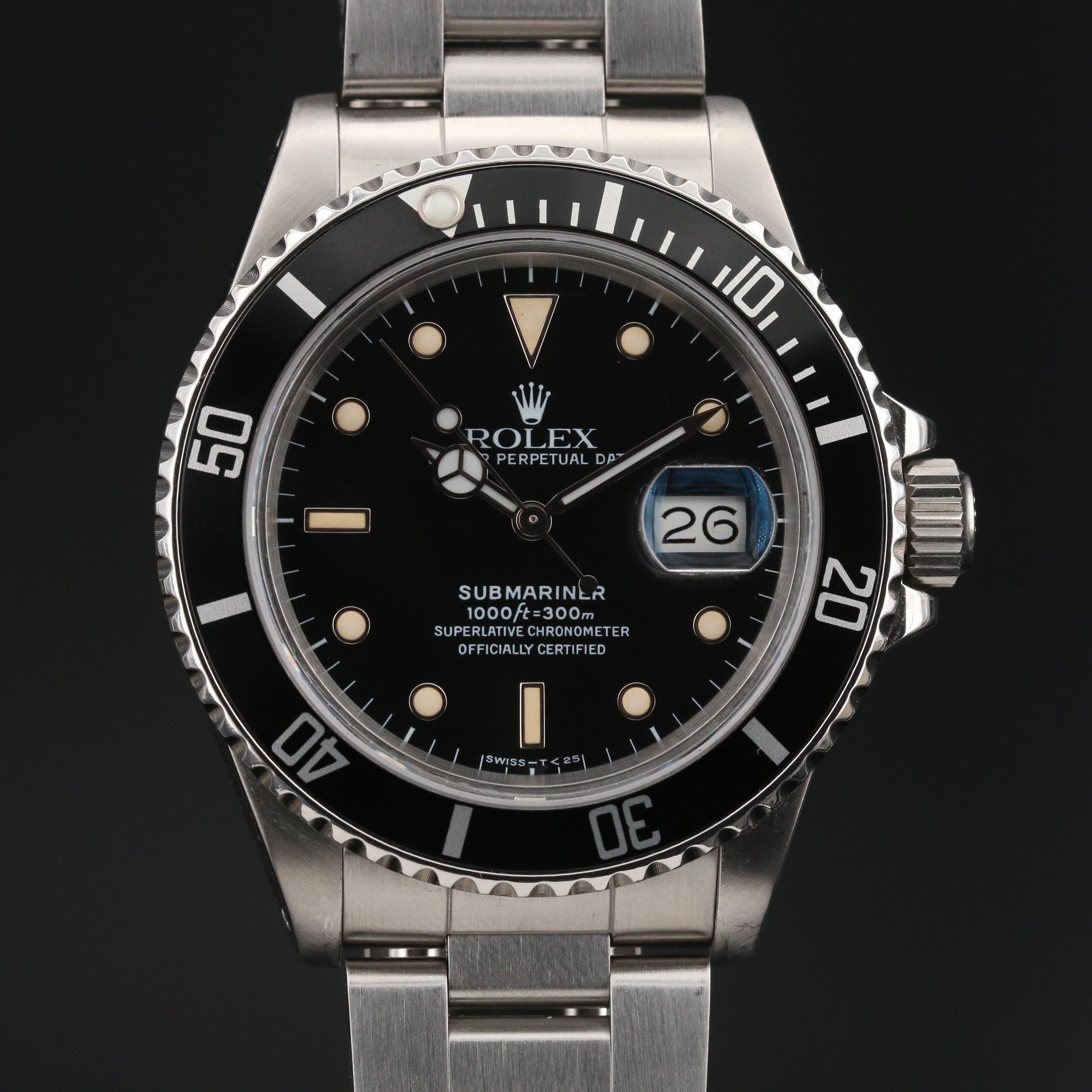 1987-1988 Rolex Submariner Transitional "Triple Zero" Watch