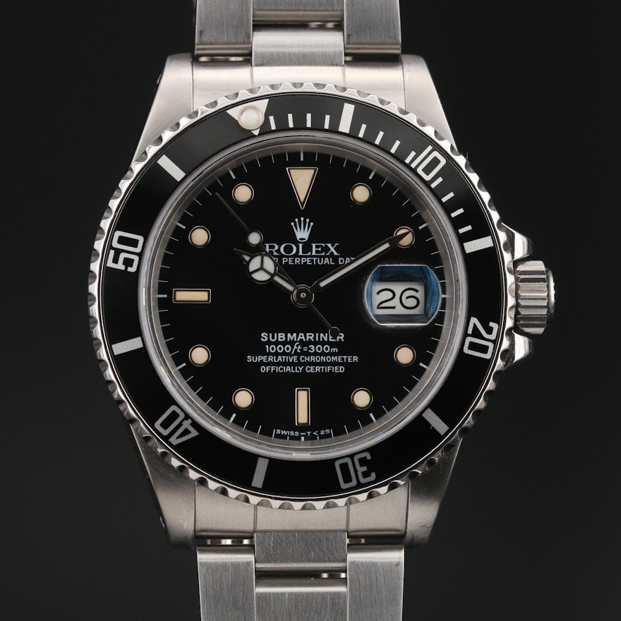 1987-1988 Rolex Submariner Transitional "Triple Zero" Wristwatch