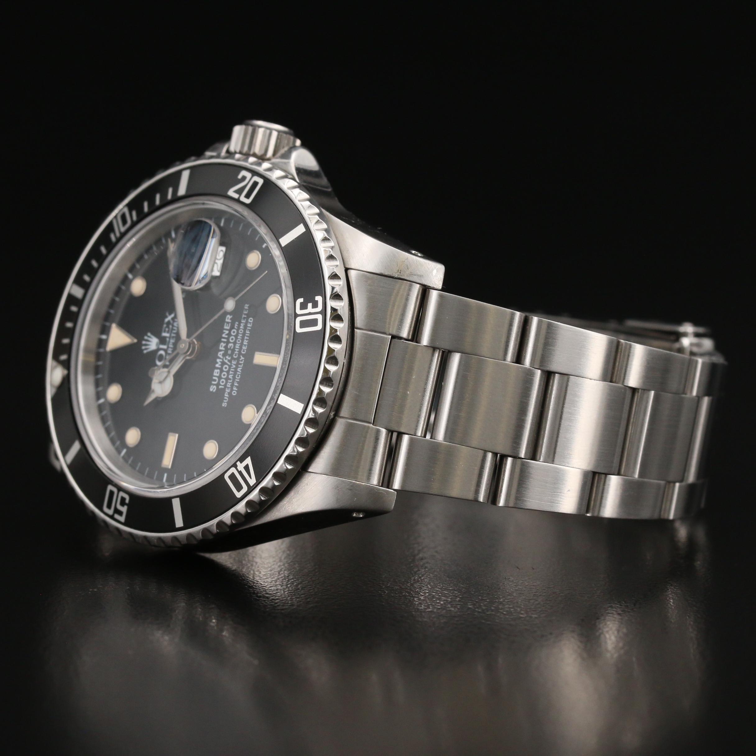 1987-1988 Rolex Submariner Transitional "Triple Zero" Watch