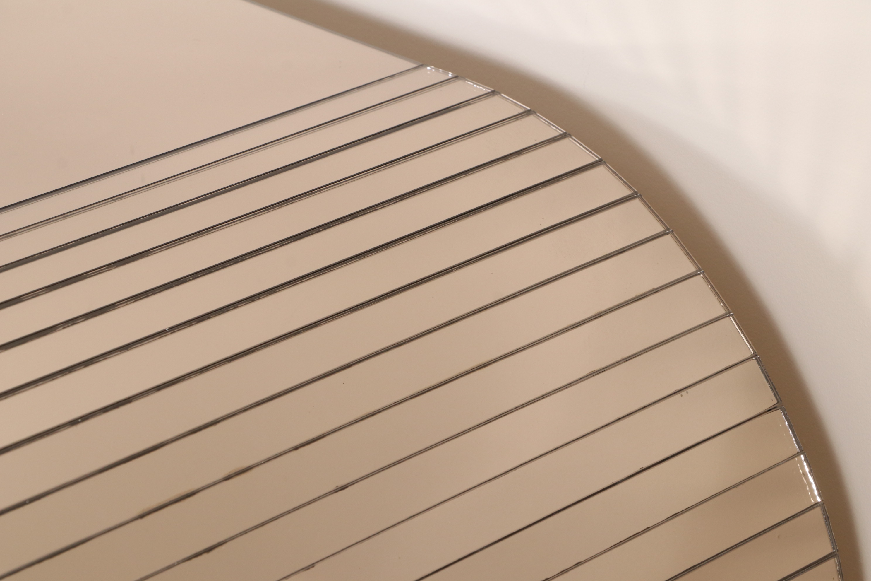 Modernist Mirrored Glass "Waterfall" Console Table, Late 20th Century