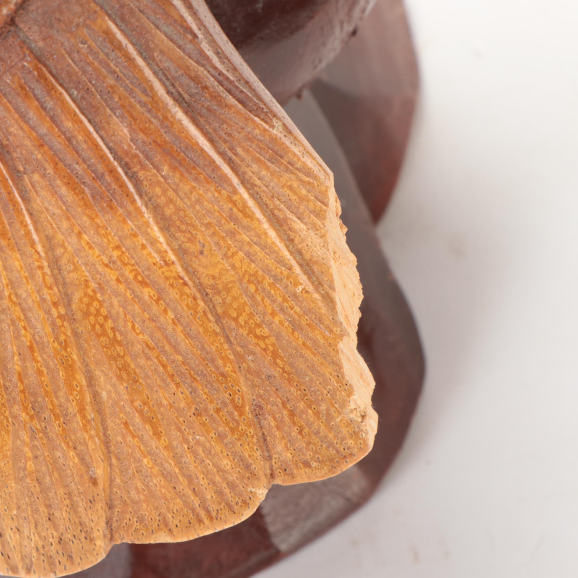 Hand-Carved Wooden Bald Eagle Figurines