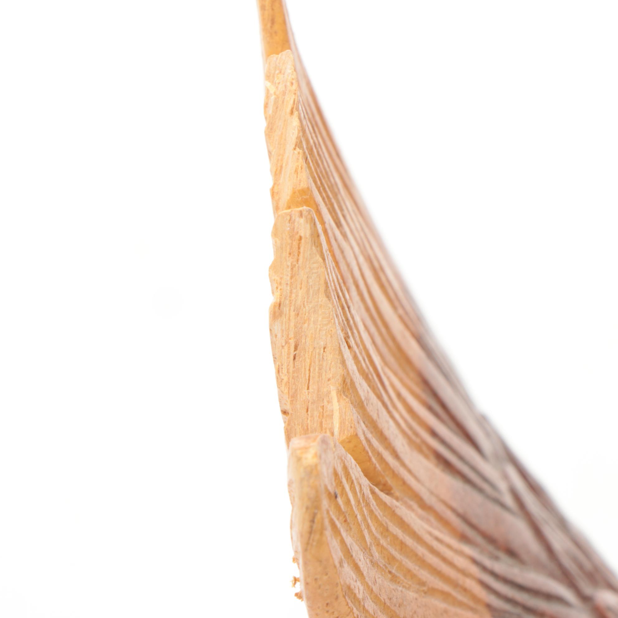Hand-Carved Wooden Bald Eagle Figurines