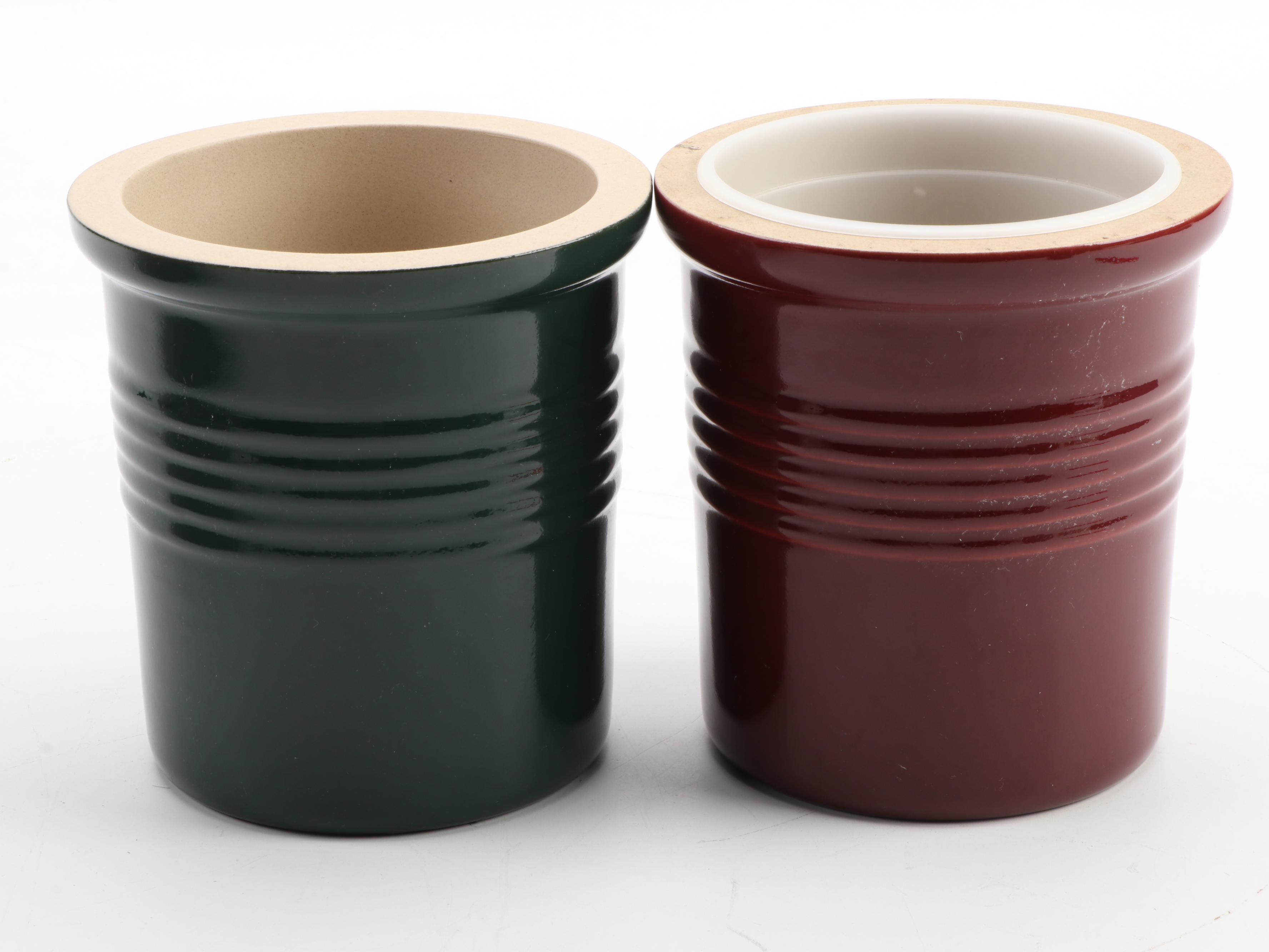 The Pampered Chef Stoneware Bakeware, Platter and Utensil Holders