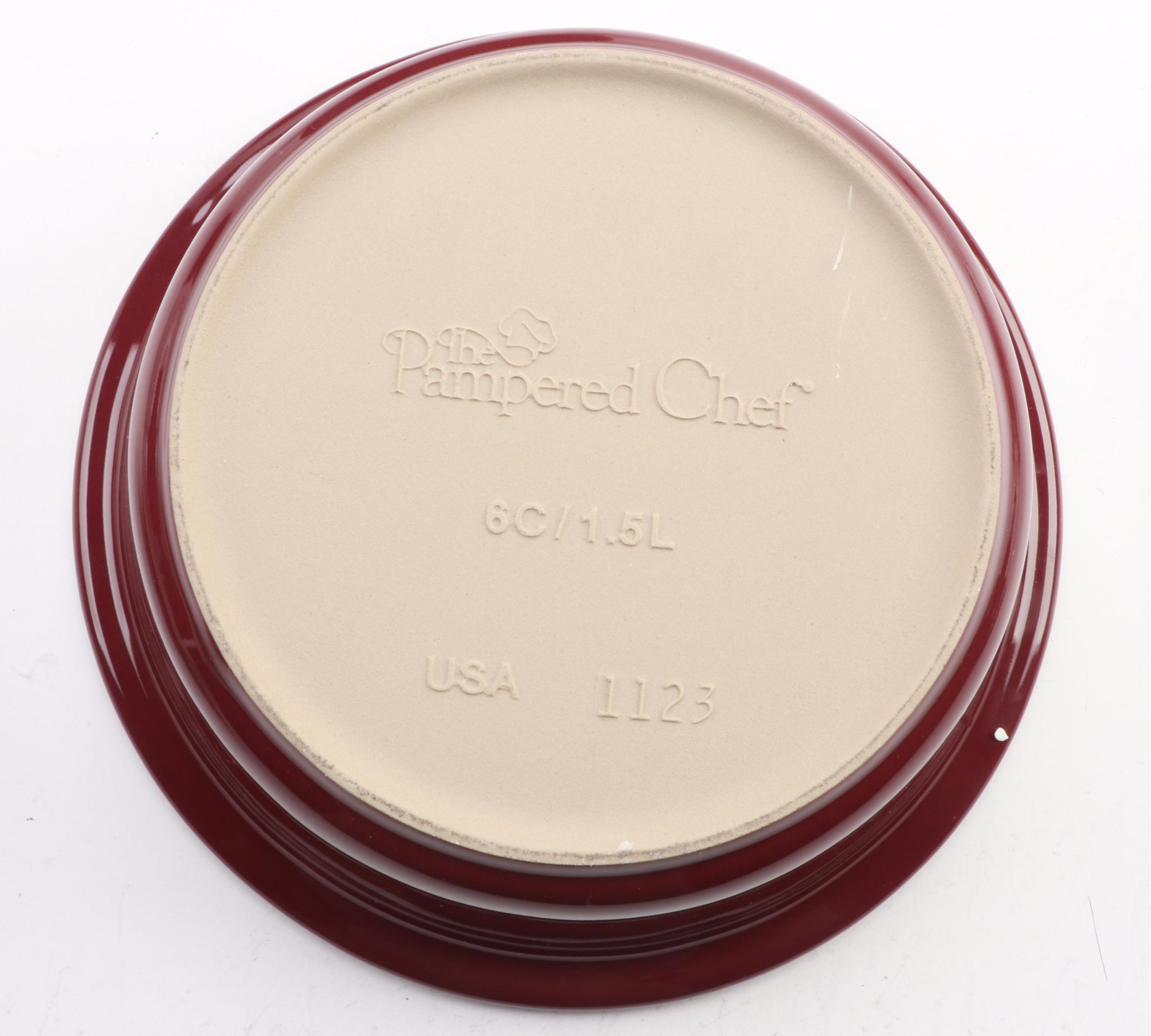 The Pampered Chef Stoneware Bakeware, Platter and Utensil Holders