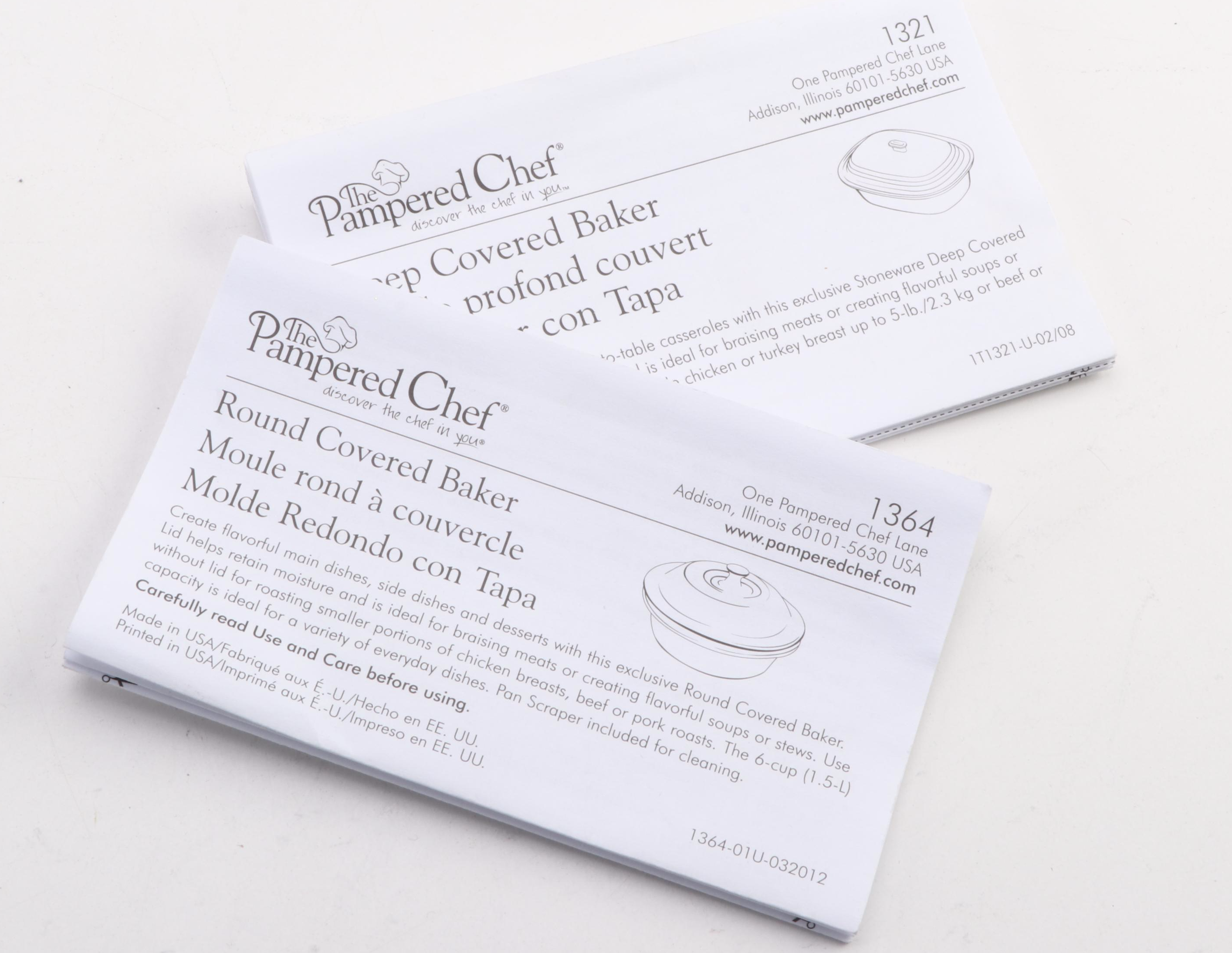 The Pampered Chef Stoneware Bakeware, Platter and Utensil Holders