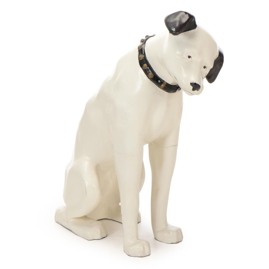 "Nipper" RCA Advertising Mascot Dog Composite Store Display, Mid-20th Century