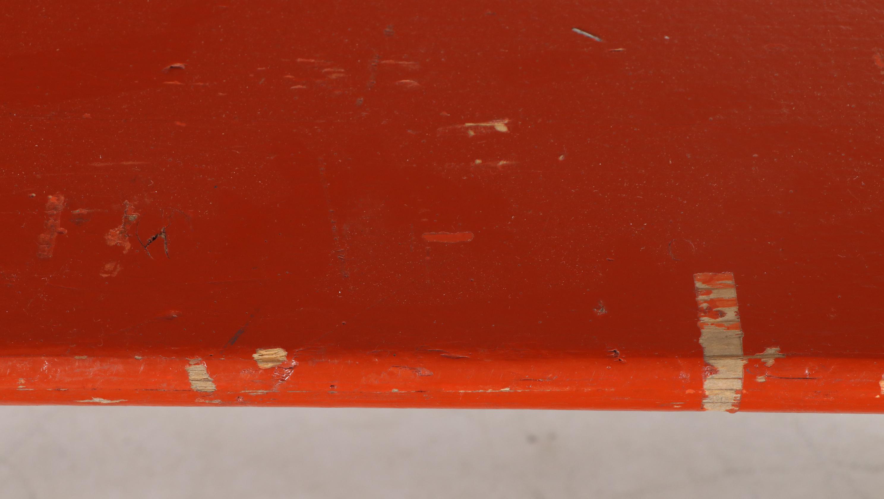 German Polychrome Wood Folding Biergarten Table and Benches