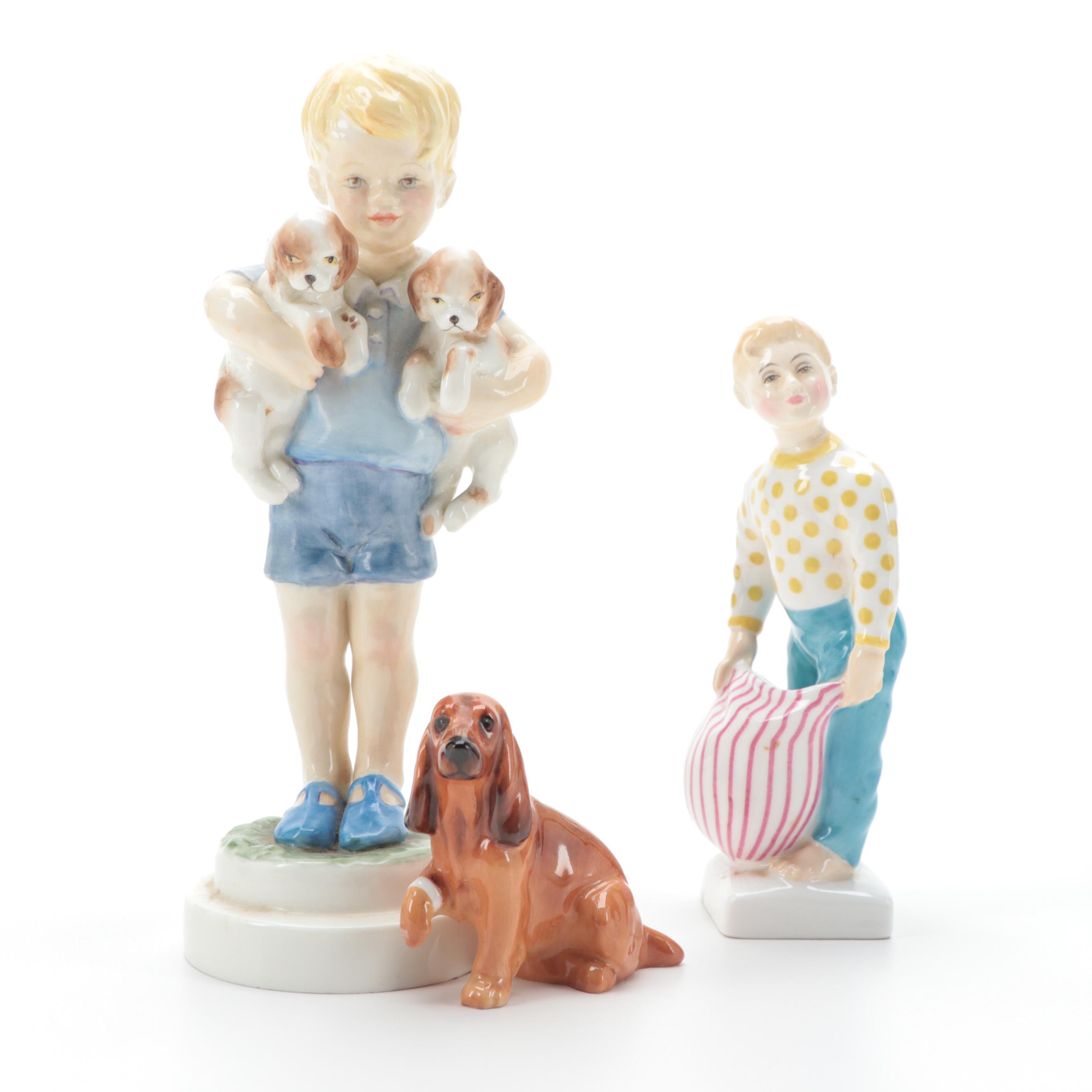 Royal Doulton "Lights Out" Bone China Figurine with Others