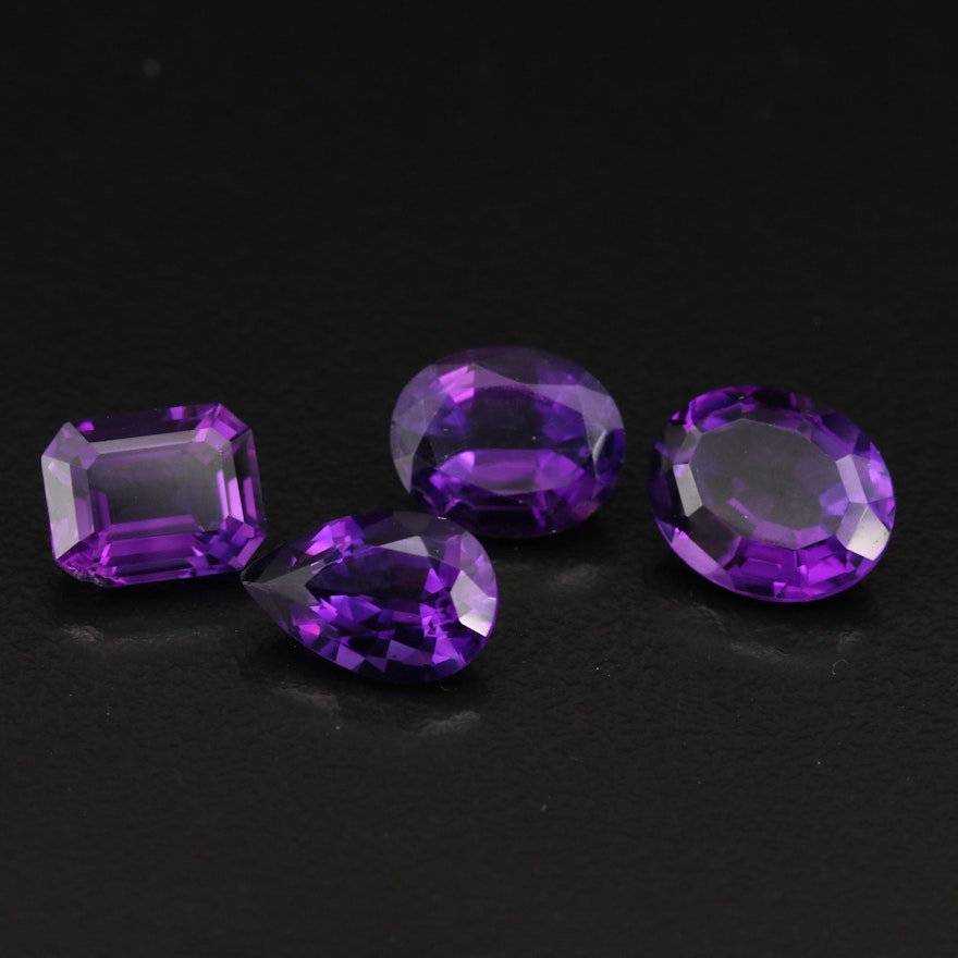 Loose 13.61 CTW Faceted Amethysts