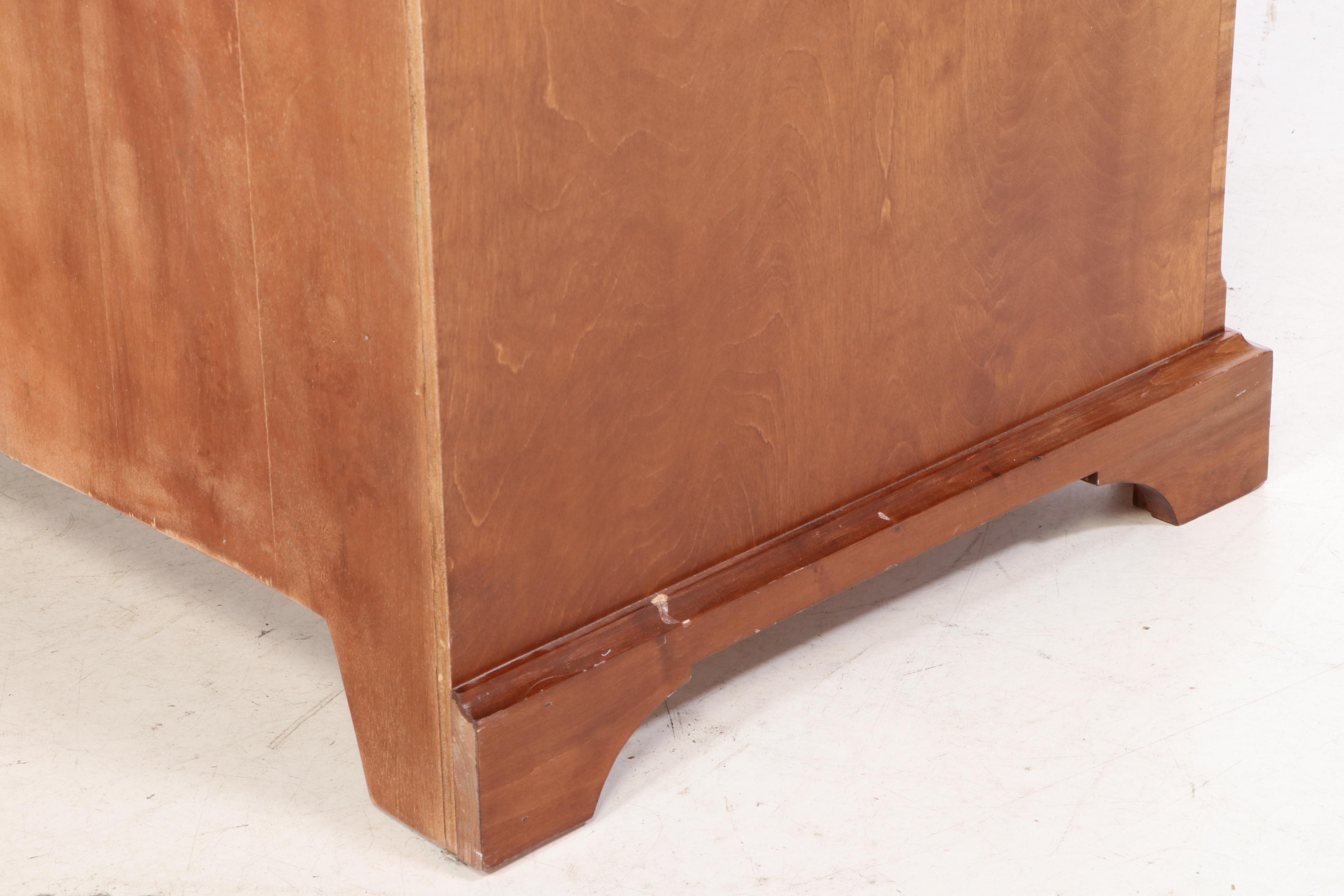 Miller & Slay Woodworking Contemporary Figured Maple Pocket Door Media Cabinet