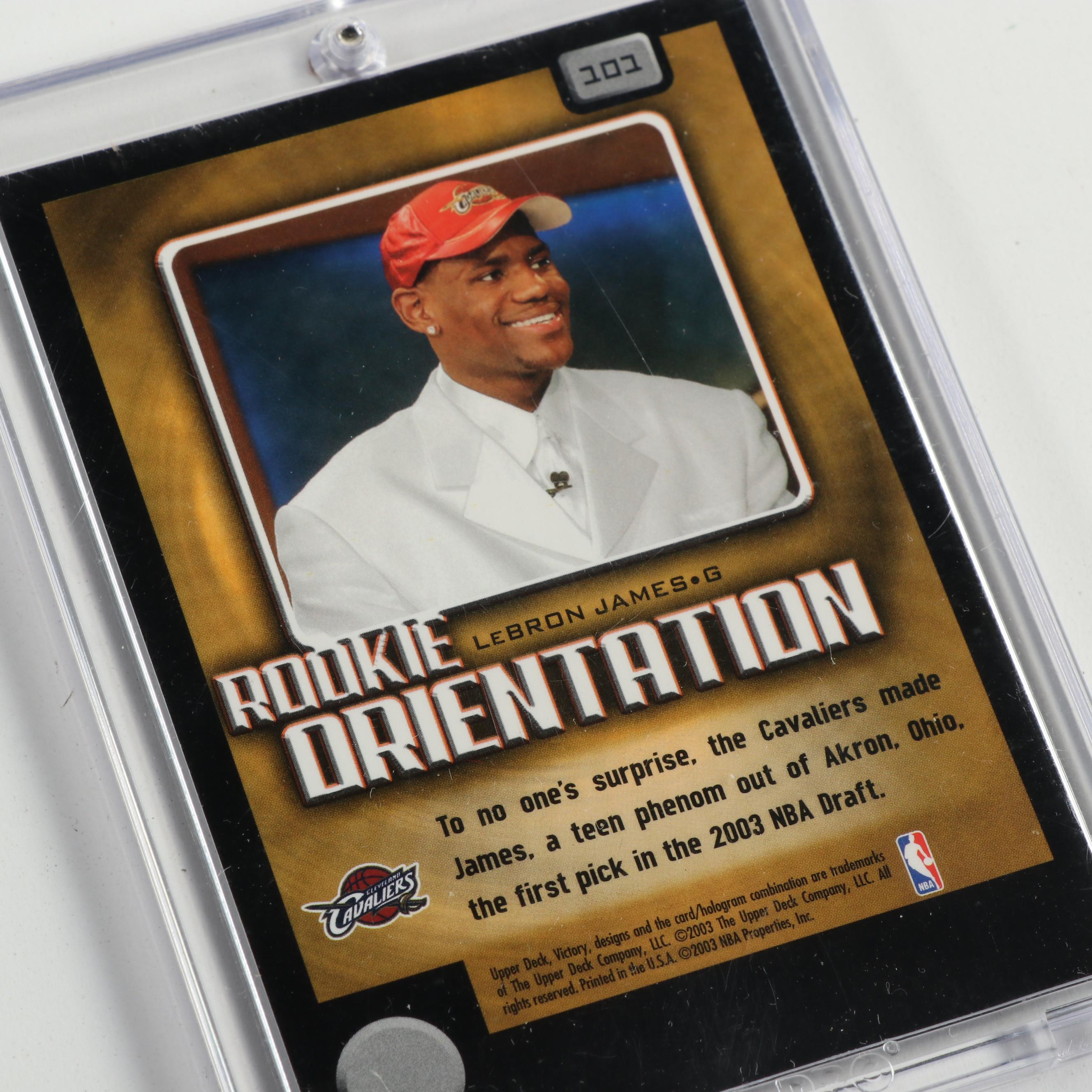 2003 Lebron James Upper Deck "Rookie Orientation" NBA Basketball Card