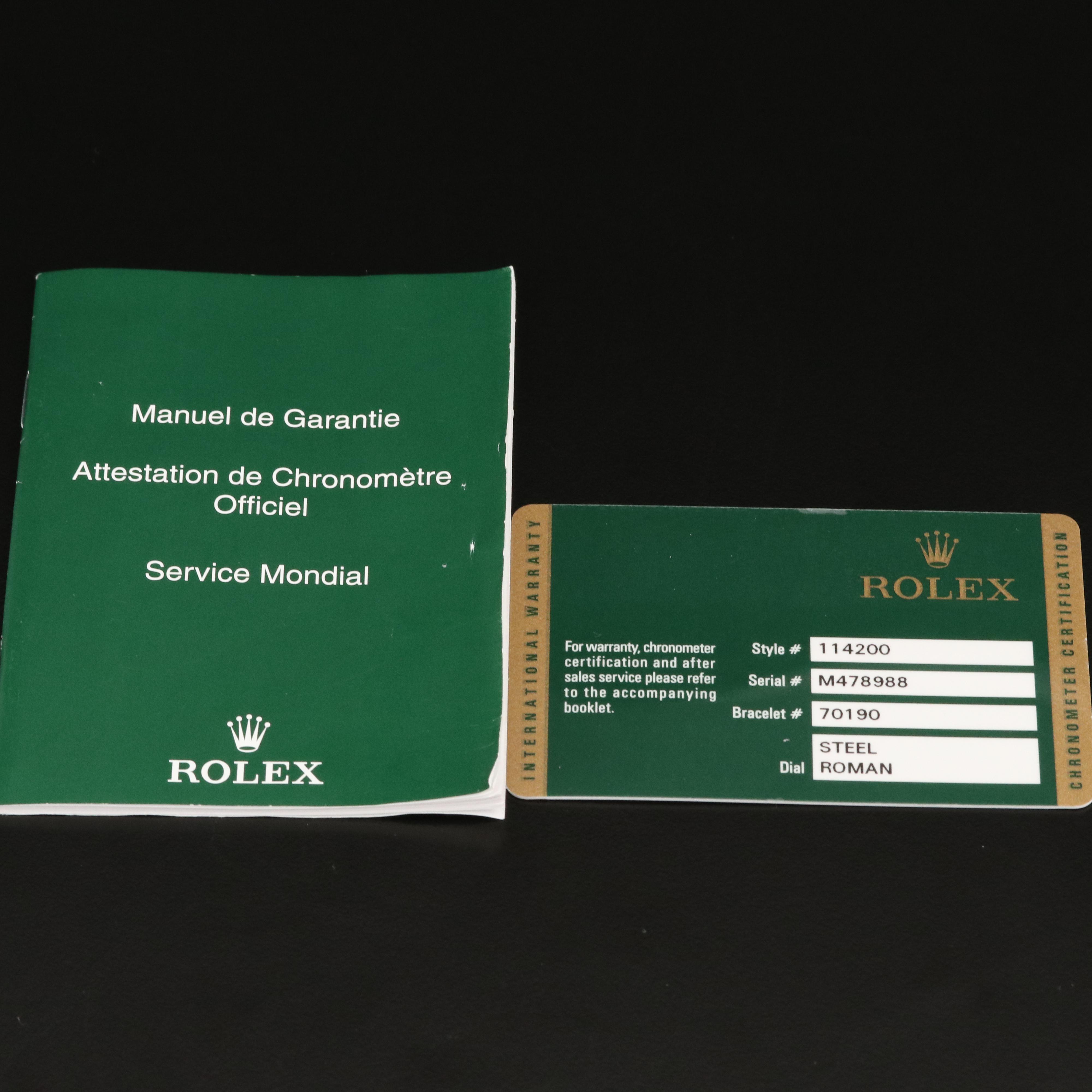 Rolex Air-King 114200 Stainless Steel Automatic Watch