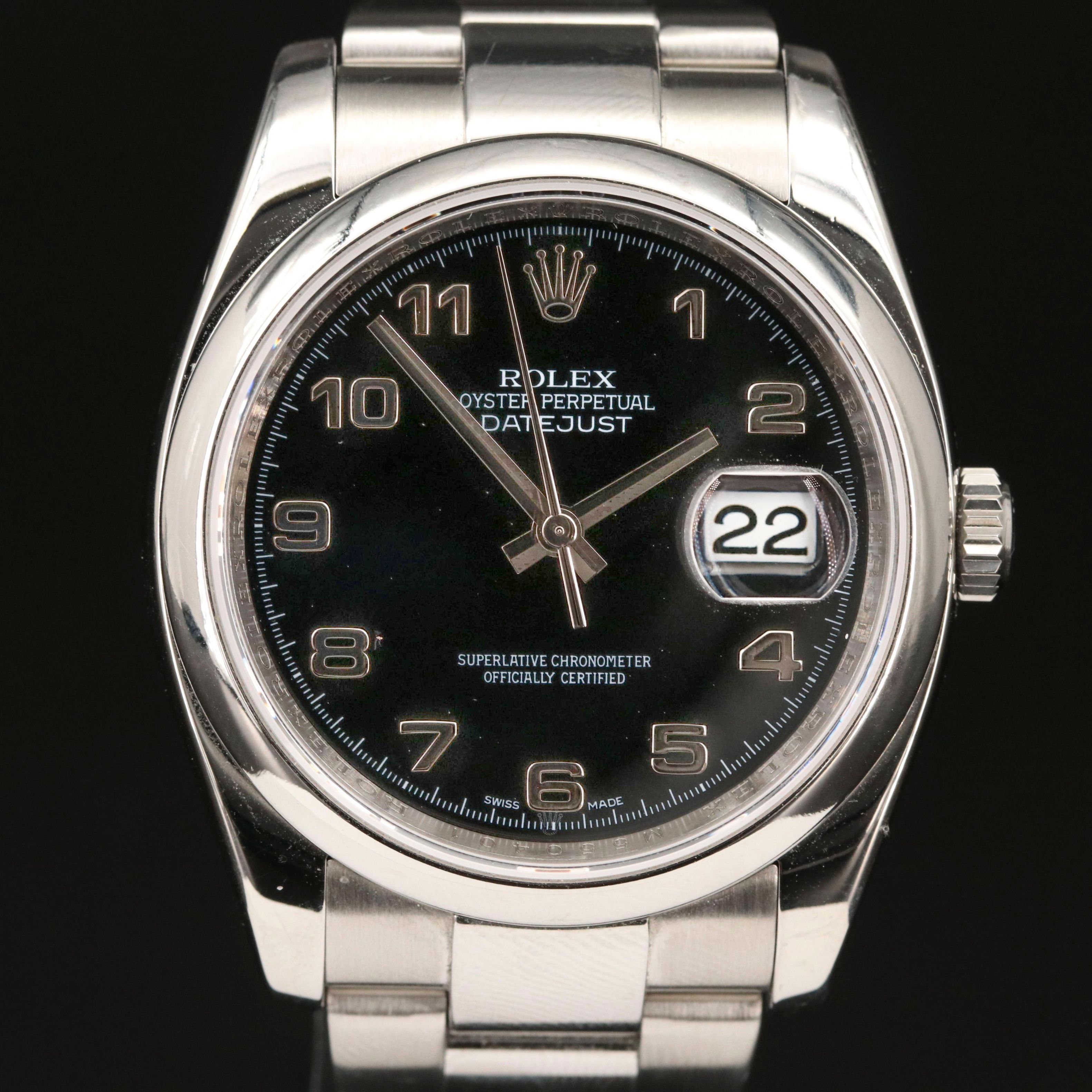 Rolex Datejust 116200 Stainless Steel Automatic Watch