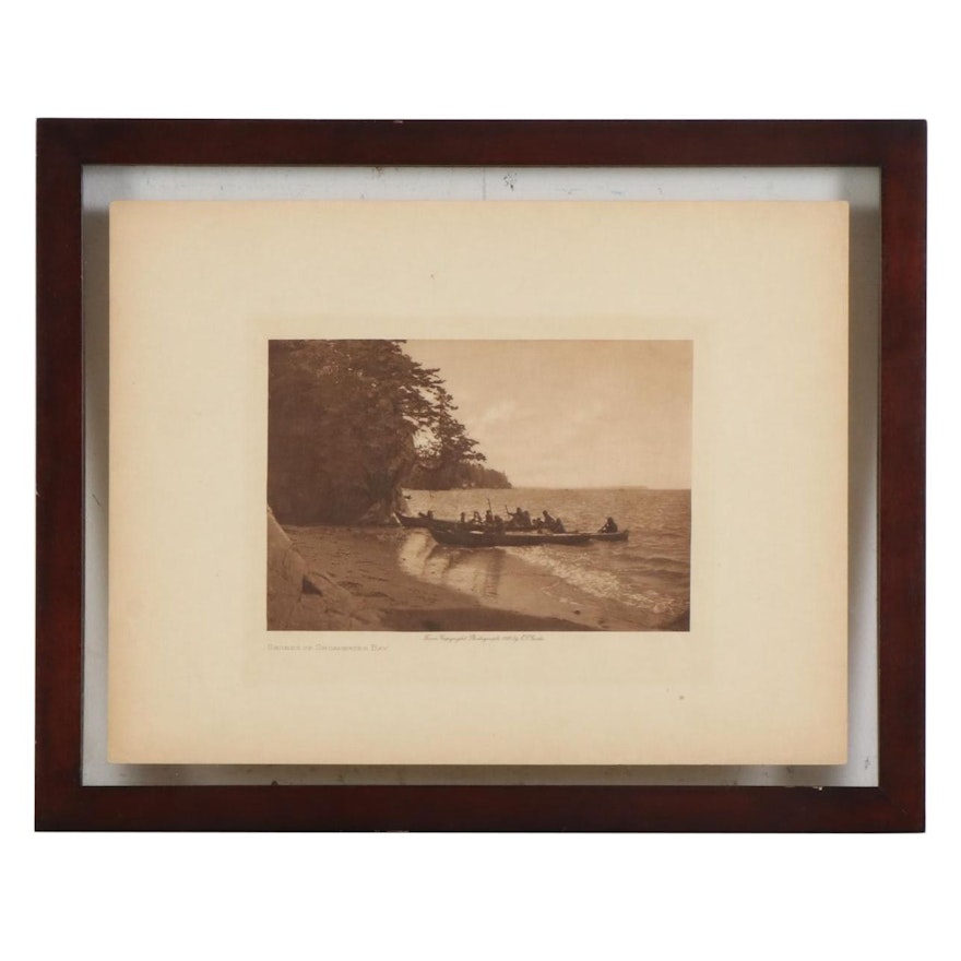 Edward S. Curtis Photogravure "Shores of Shoalwater Bay," circa 1912