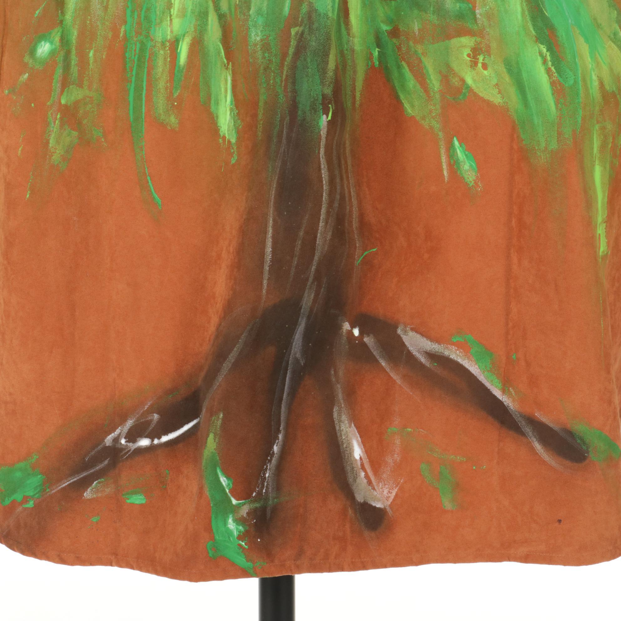 Ooh Baby by Anika Ignozzi Paint and Patch Embellished Men's Faux Suede Shirt