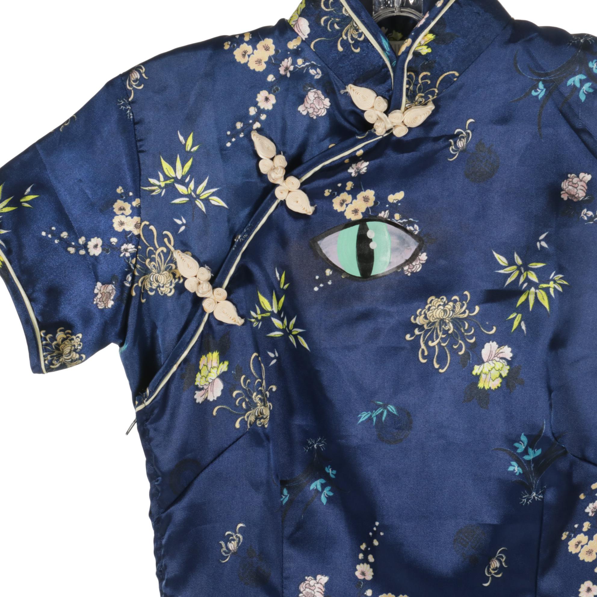 Ooh Baby by Anika Ignozzi Paint Embellished Cheongsam Style Dress