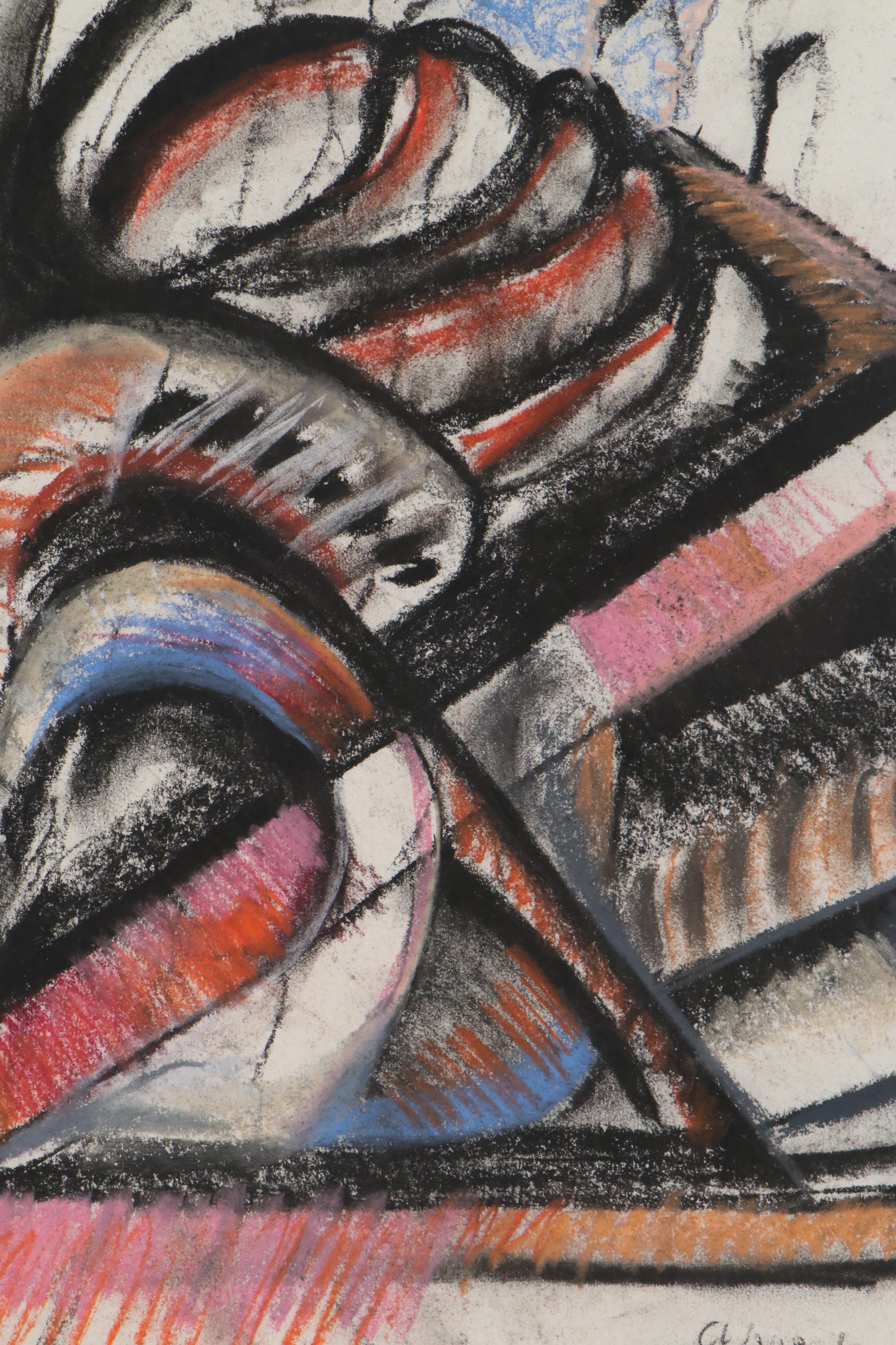 Abstract Pastel Drawings