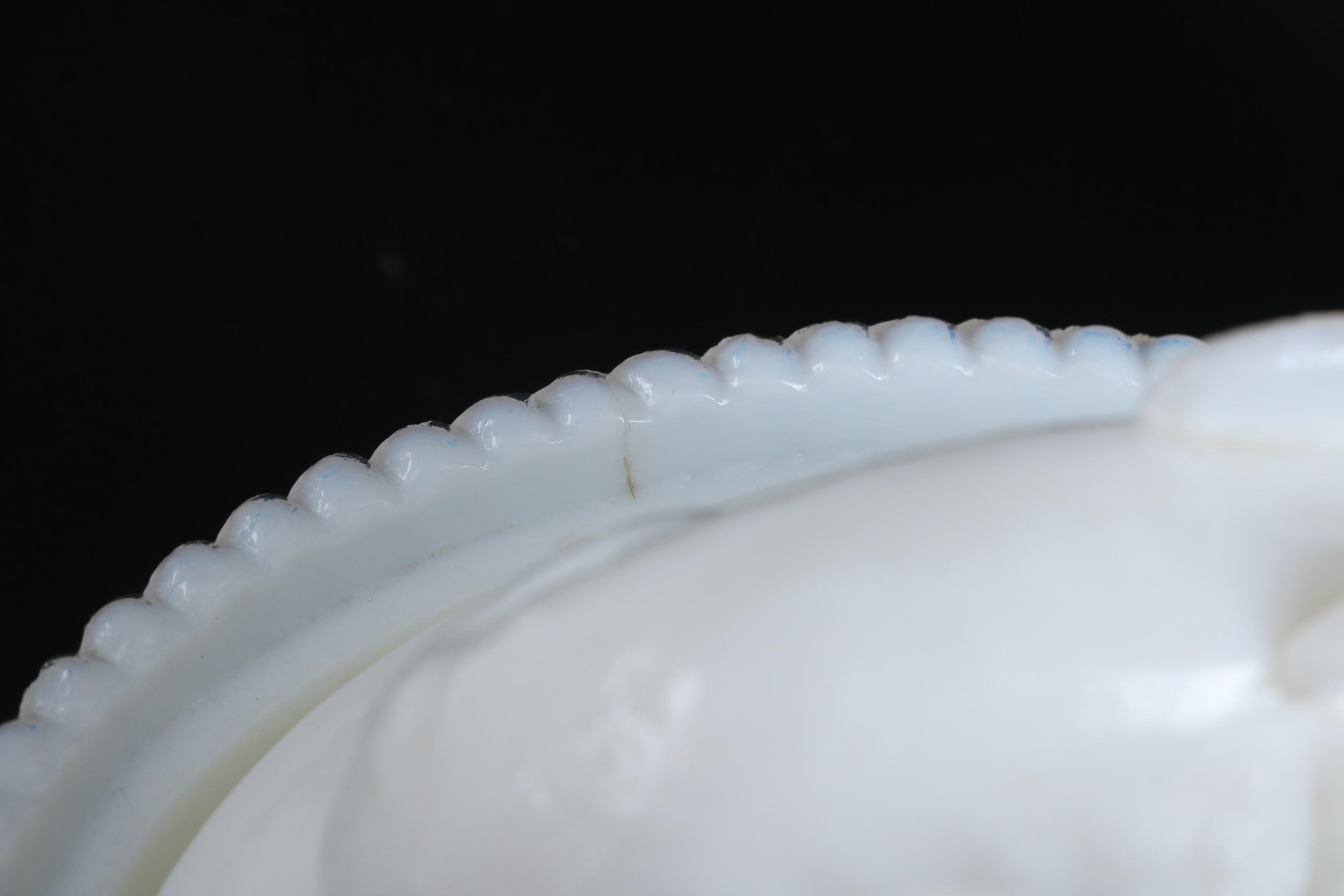 Westmoreland Milk Glass Eagle Form Basket with Hen on Nest Dish and Others