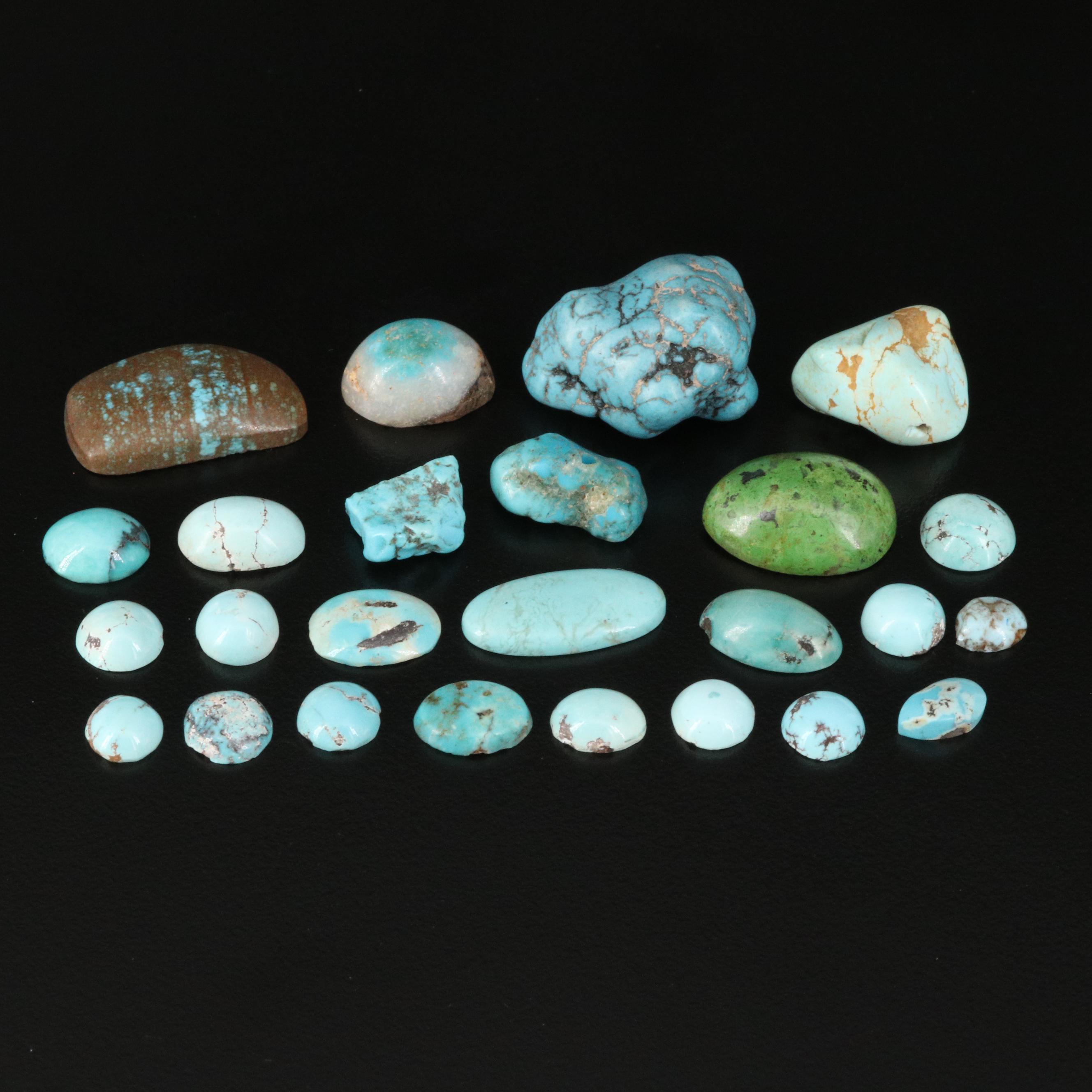 Loose Turquoise Selection Featuring Various Shapes