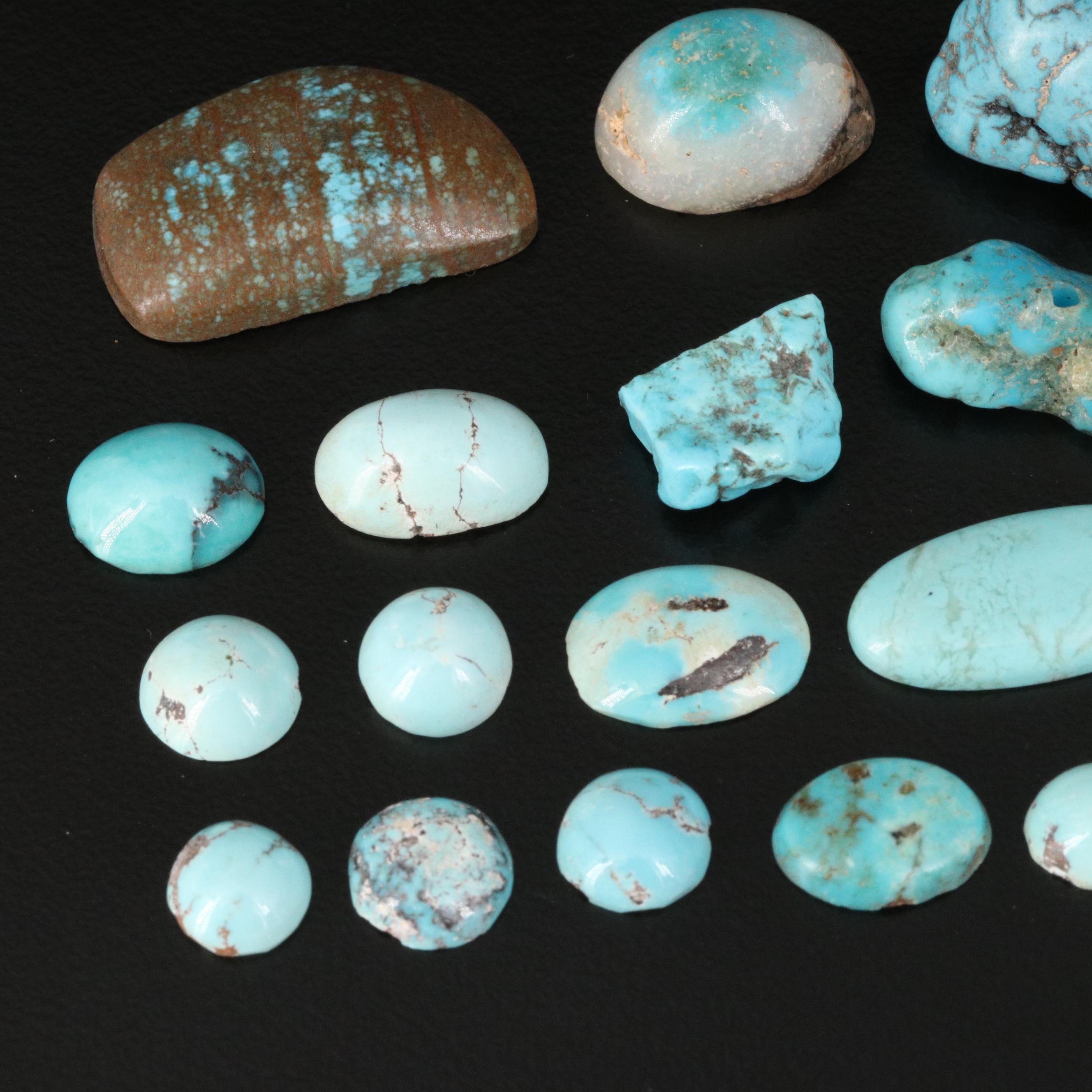 Loose Turquoise Selection Featuring Various Shapes