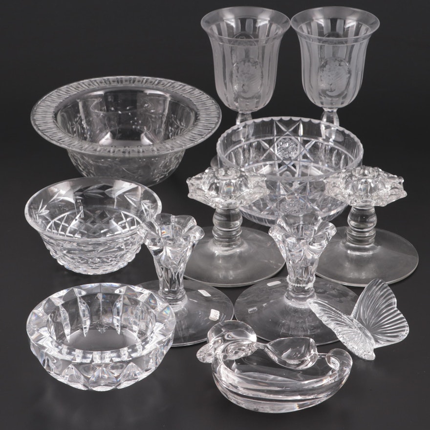Hawkes, Waterford, Orrefors and Other Cut Crystal and Glass Tableware