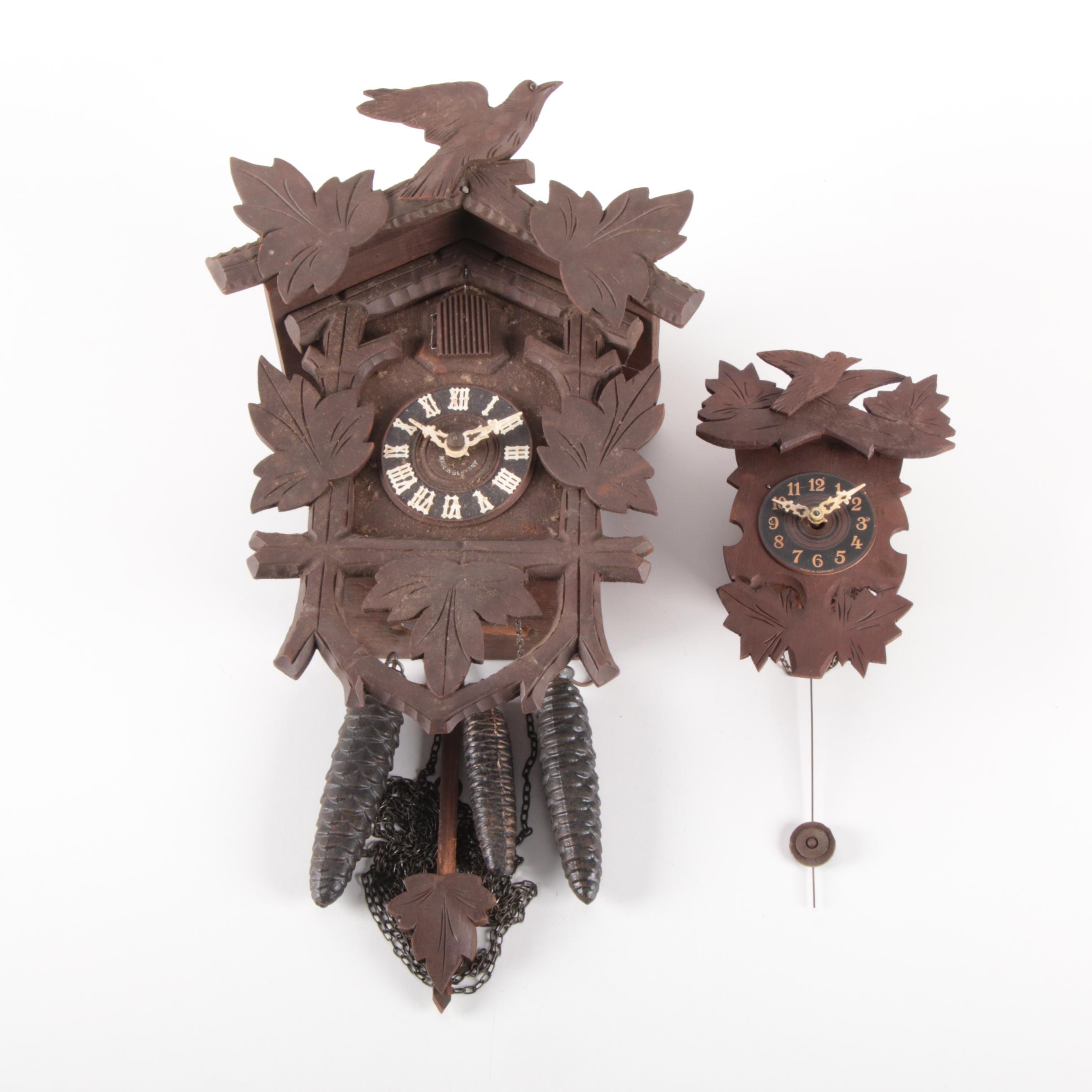 Black Forest Style German Cuckoo Clocks