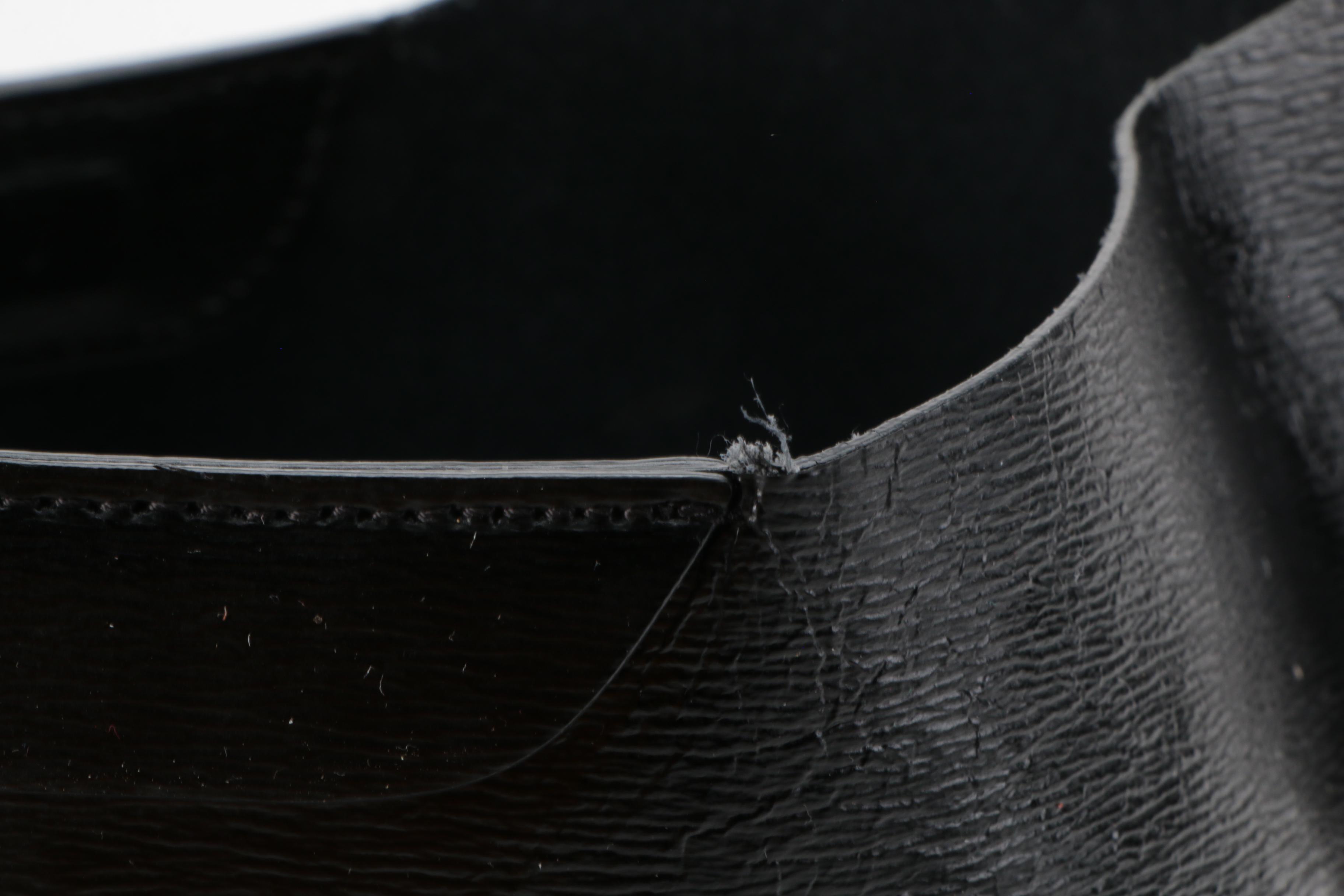 LAUREN Ralph Lauren Tate Hobo Shoulder Tote in Black Textured Leather